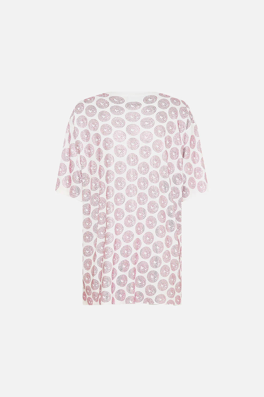 OVERSIZED BAND TEE - WHITE/PINK TOTALLY OZMOPOLITAN - Image 7