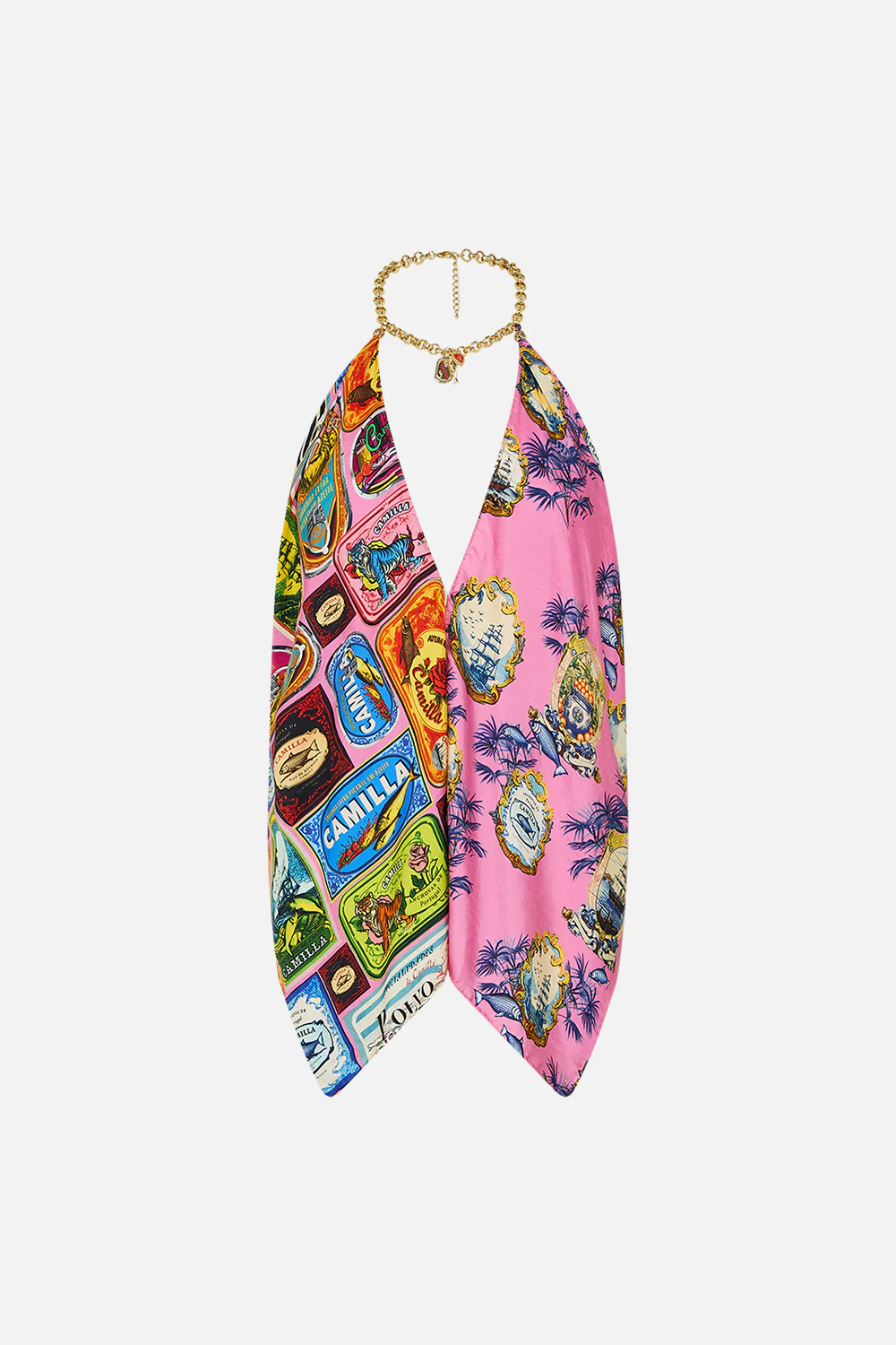 KNOTTED SCARF TOP SALTY SPLENDOUR - Image 3