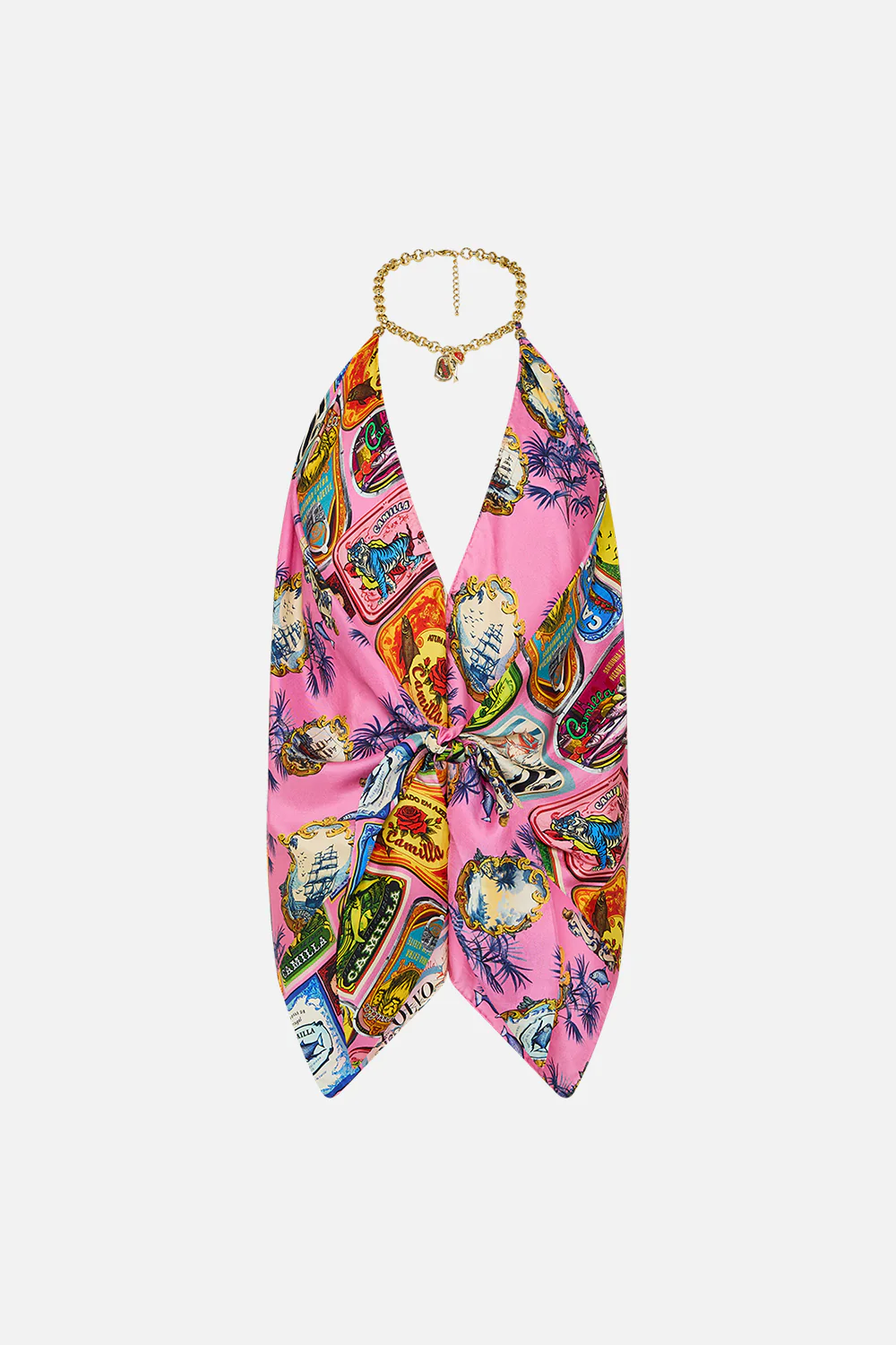 KNOTTED SCARF TOP SALTY SPLENDOUR - Image 7