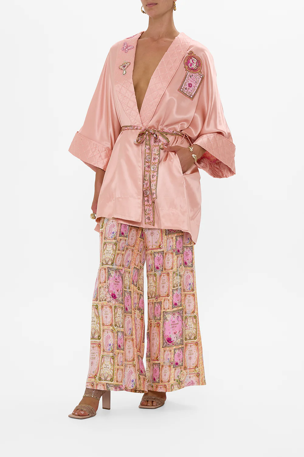 ROBE WITH NARROW COLLAR TOTALLY OZMOPOLITAN - Image 4