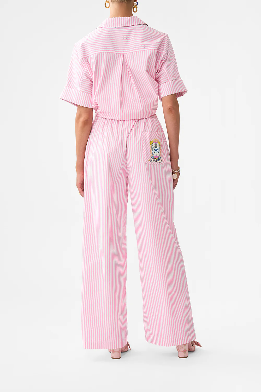 BUTTON FRONT LOUNGE PANT SALTY SPLENDOUR - Image 2