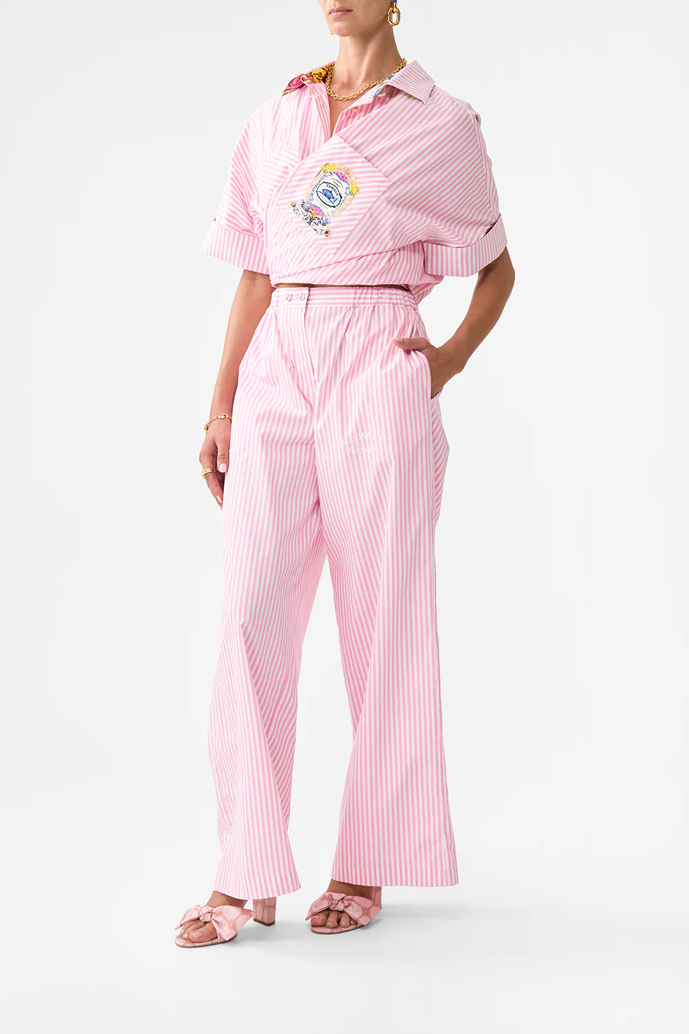 BUTTON FRONT LOUNGE PANT SALTY SPLENDOUR - Image 4
