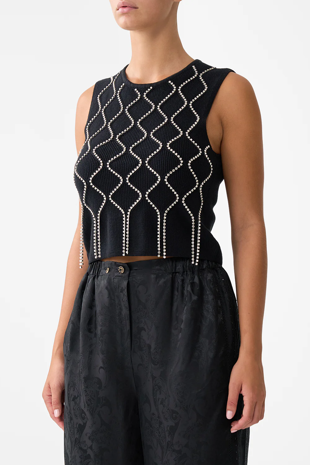 SLEEVELESS KNIT TANK TOP MONARCHY MANIA - Image 5