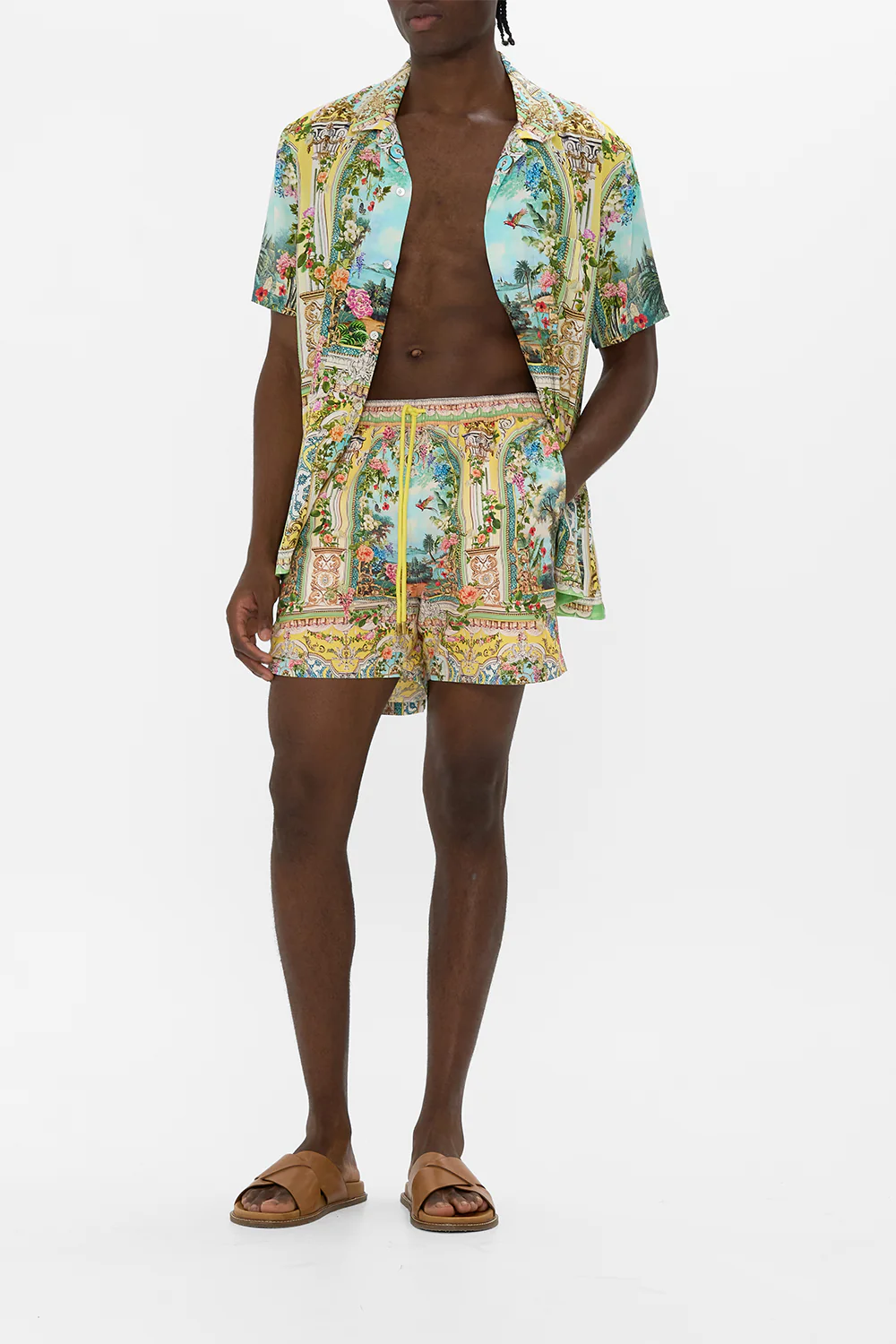 MID LENGTH BOARDSHORT WITH ELASTIC WAIST TALES OF TOPKAPI PALACE - Image 6