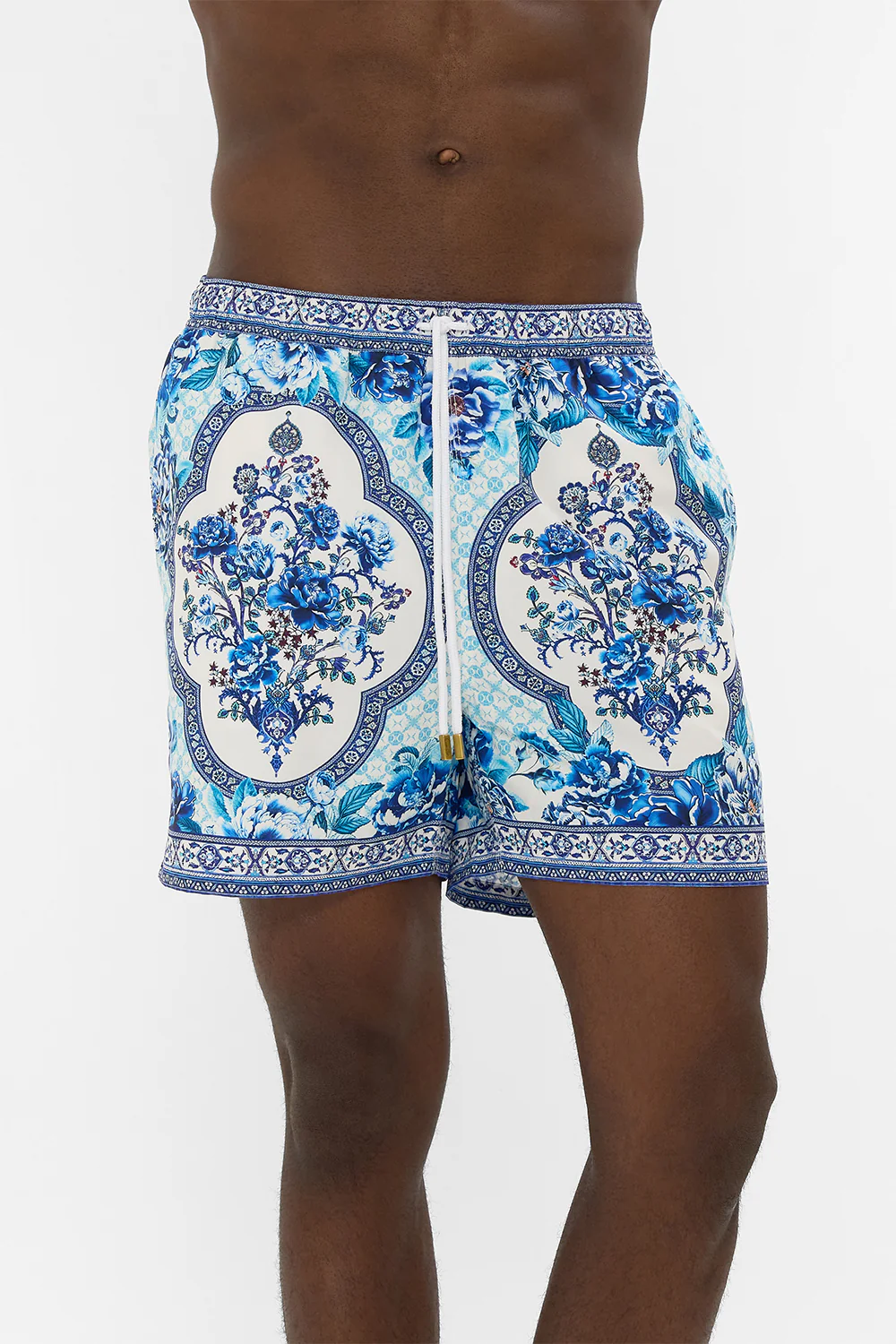 MID LENGTH BOARDSHORT WITH ELASTIC WAIST A CERAMIC GARDEN - Image 5