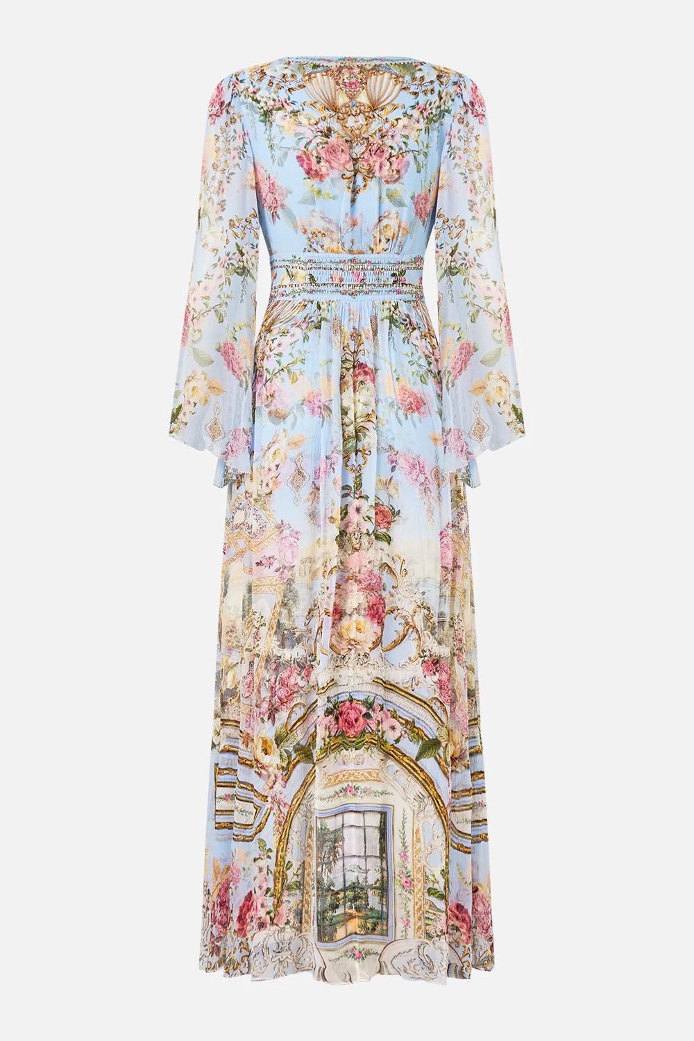 FLARED SLEEVE DRESS TILED IN TIME - Image 7