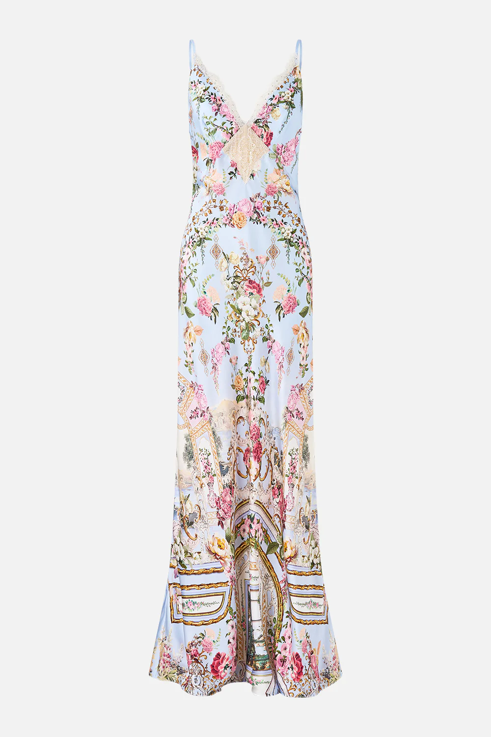 V SPLICED LACE SLIP DRESS TILED IN TIME - Image 3