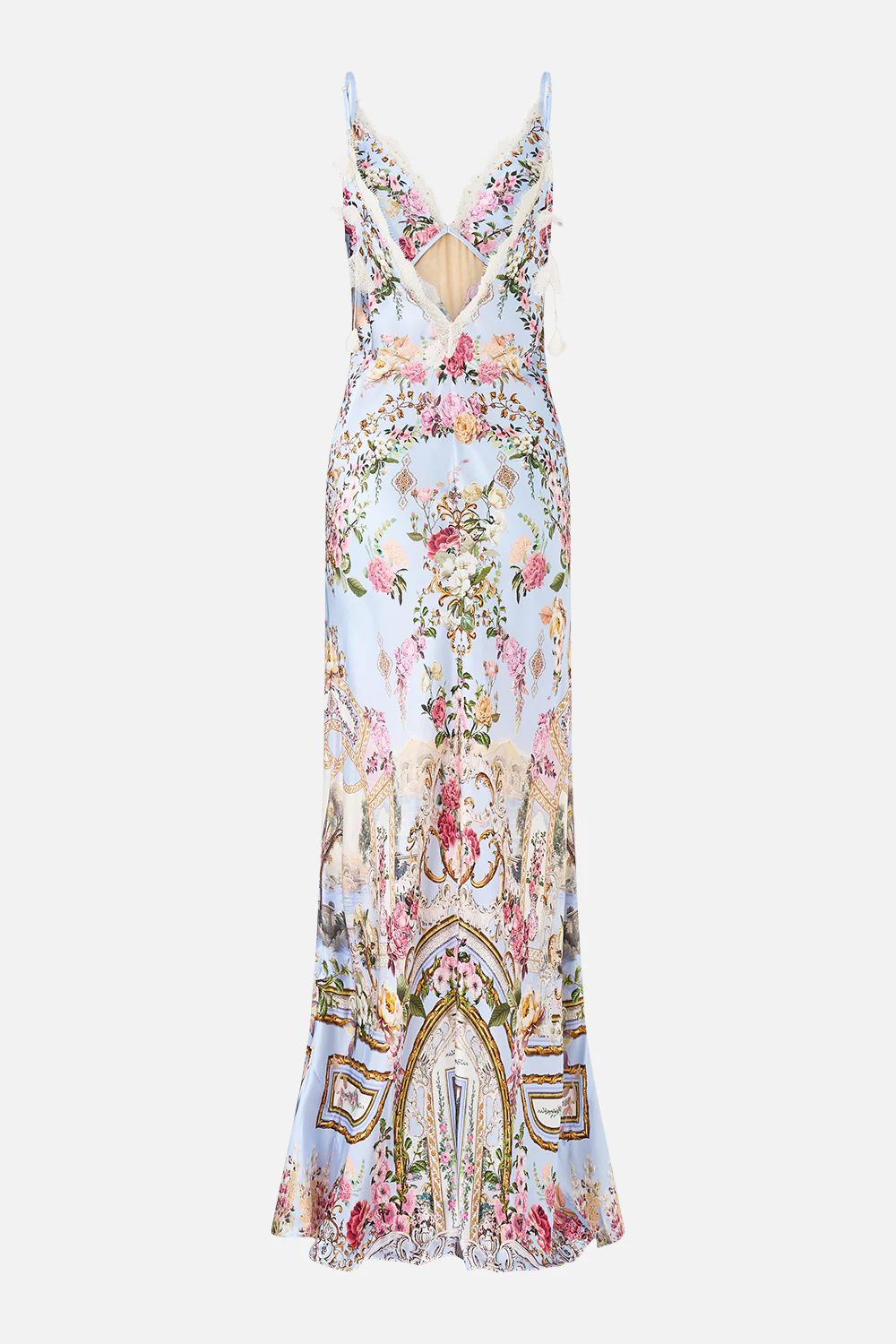 V SPLICED LACE SLIP DRESS TILED IN TIME - Image 6