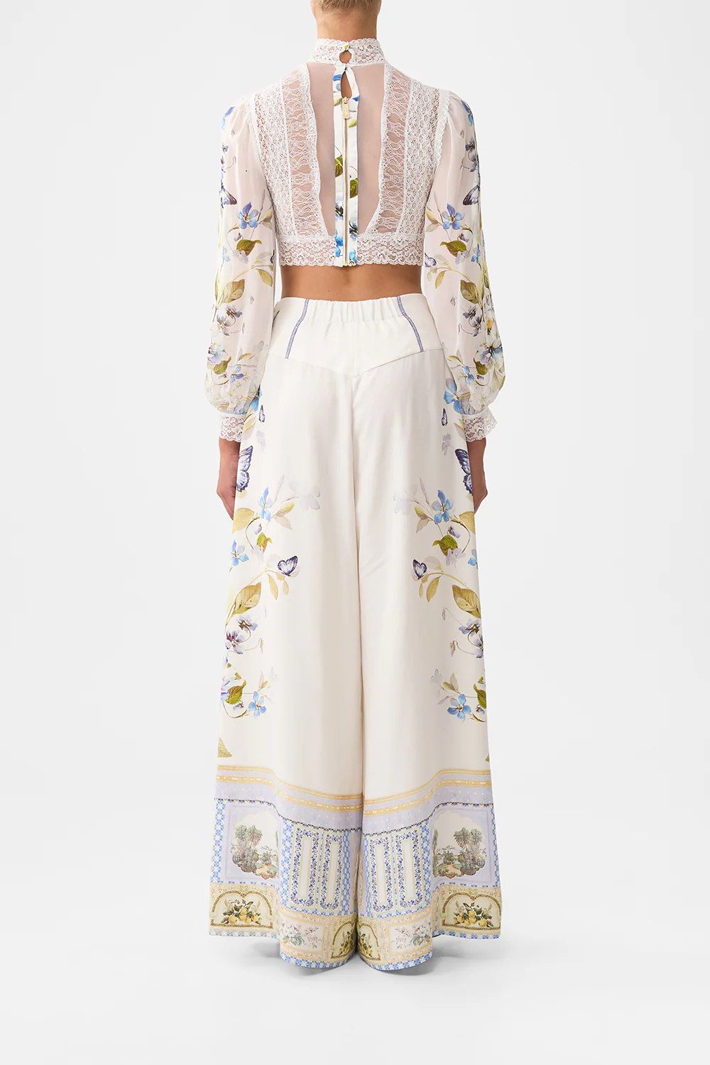LACE SPLICE TOP WITH LONG SLEEVE BOTANICAL BALLADS - Image 2