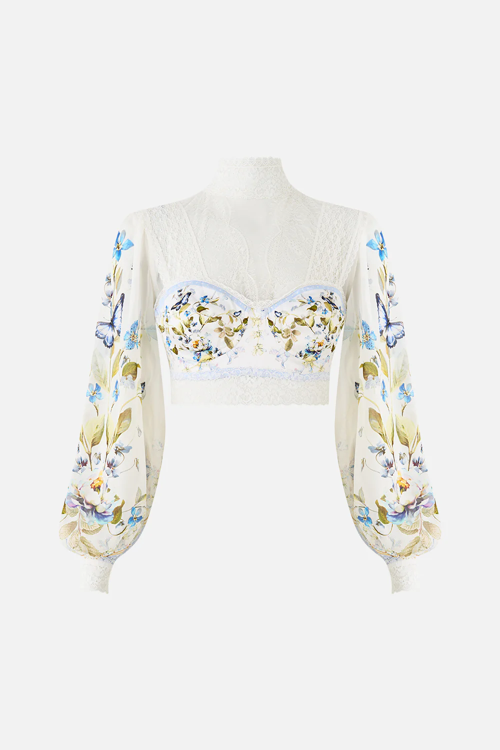 LACE SPLICE TOP WITH LONG SLEEVE BOTANICAL BALLADS - Image 3