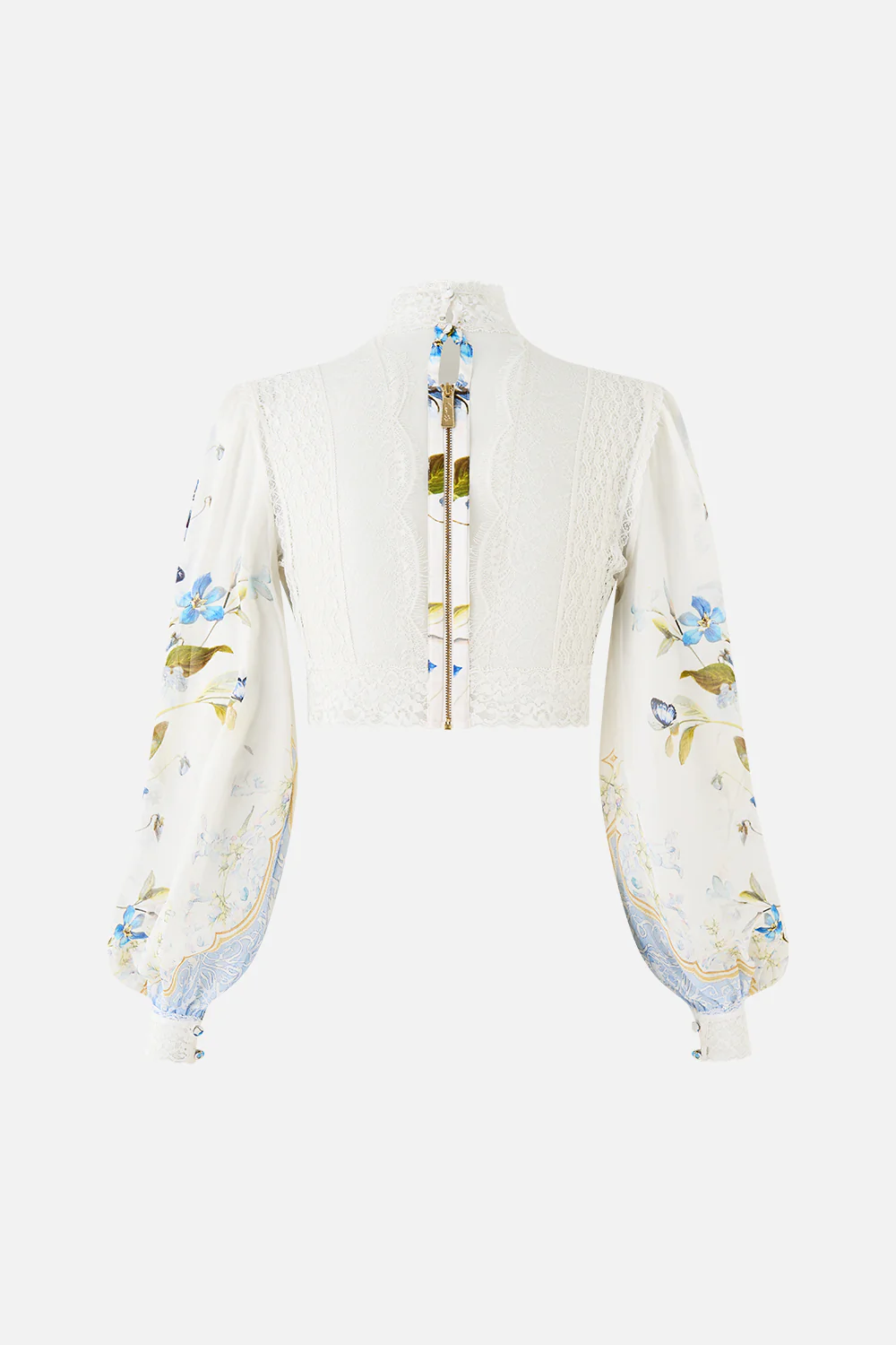 LACE SPLICE TOP WITH LONG SLEEVE BOTANICAL BALLADS - Image 7