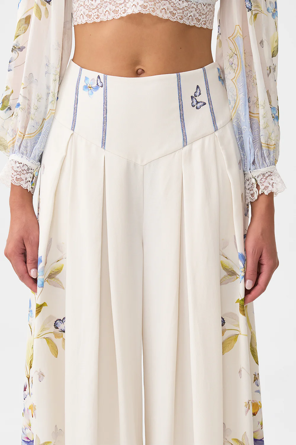 CORSET WAIST WIDE LEG PANT BOTANICAL BALLADS - Image 6