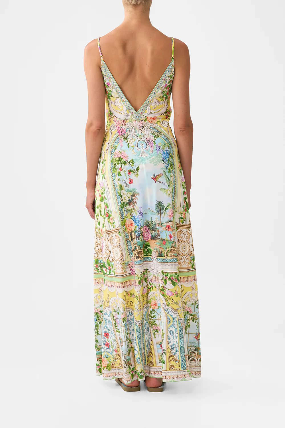 V NECK FULL LENGTH BIAS SLIP DRESS TALES OF TOPKAPI PALACE - Image 2