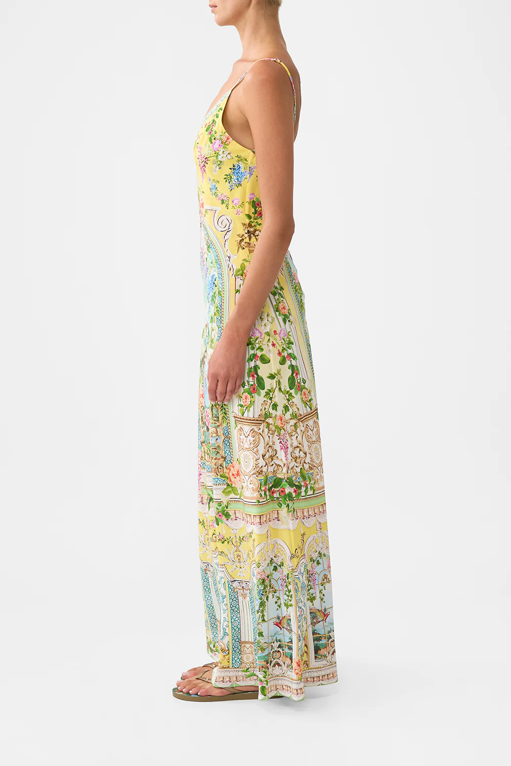 V NECK FULL LENGTH BIAS SLIP DRESS TALES OF TOPKAPI PALACE - Image 4