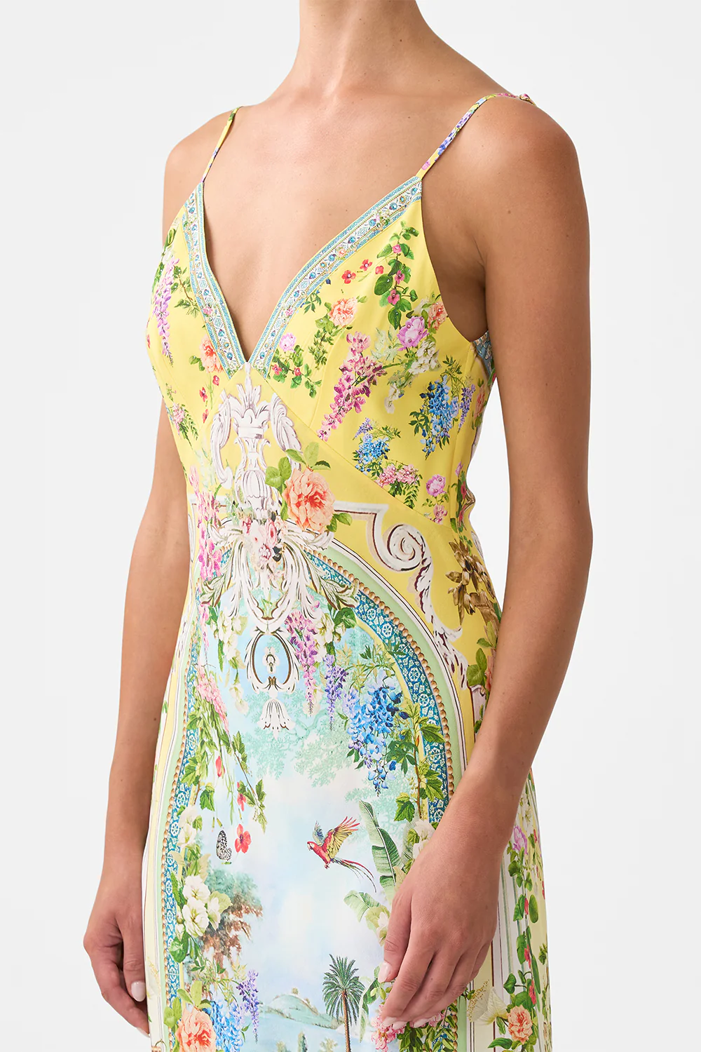 V NECK FULL LENGTH BIAS SLIP DRESS TALES OF TOPKAPI PALACE - Image 5