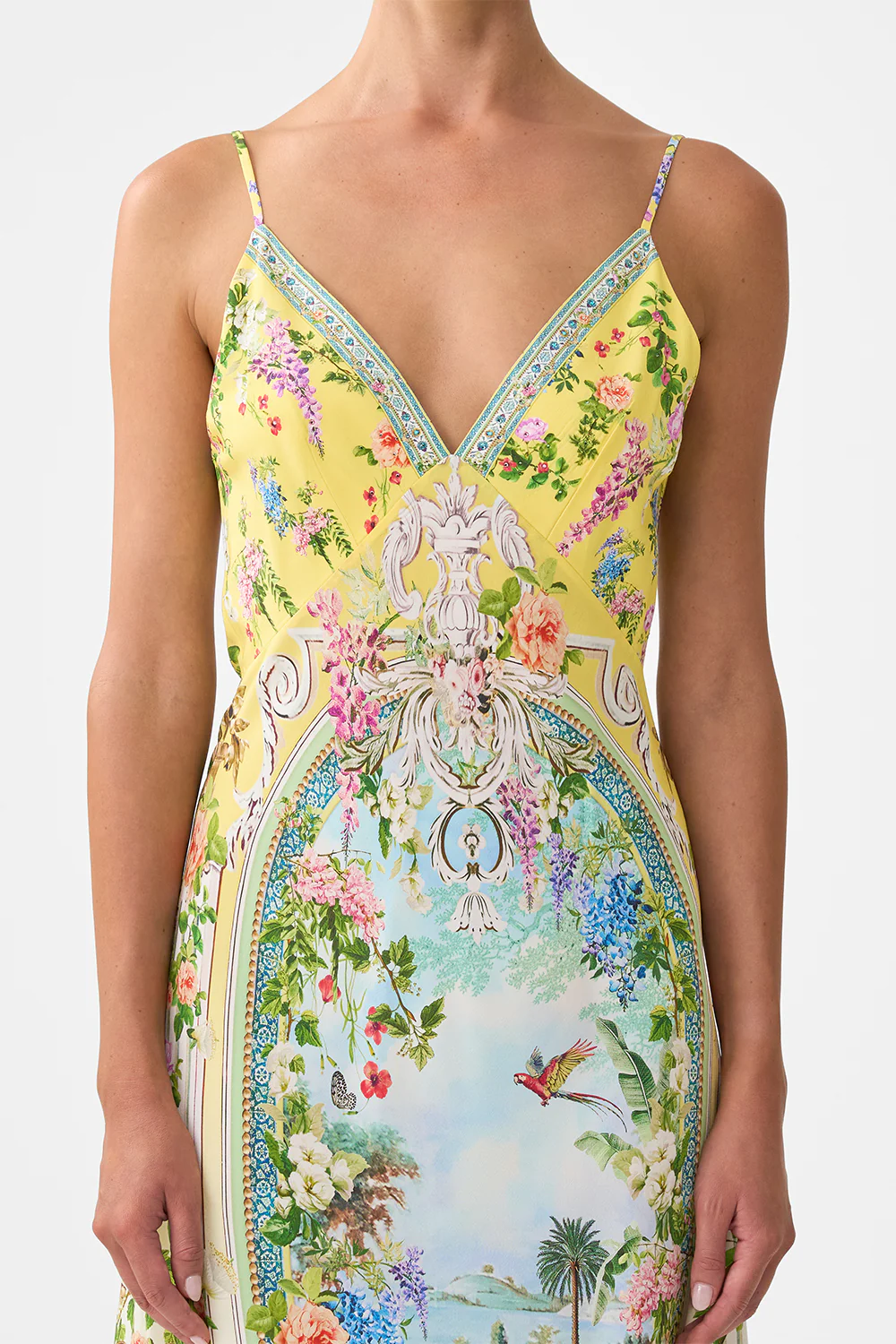 V NECK FULL LENGTH BIAS SLIP DRESS TALES OF TOPKAPI PALACE - Image 6