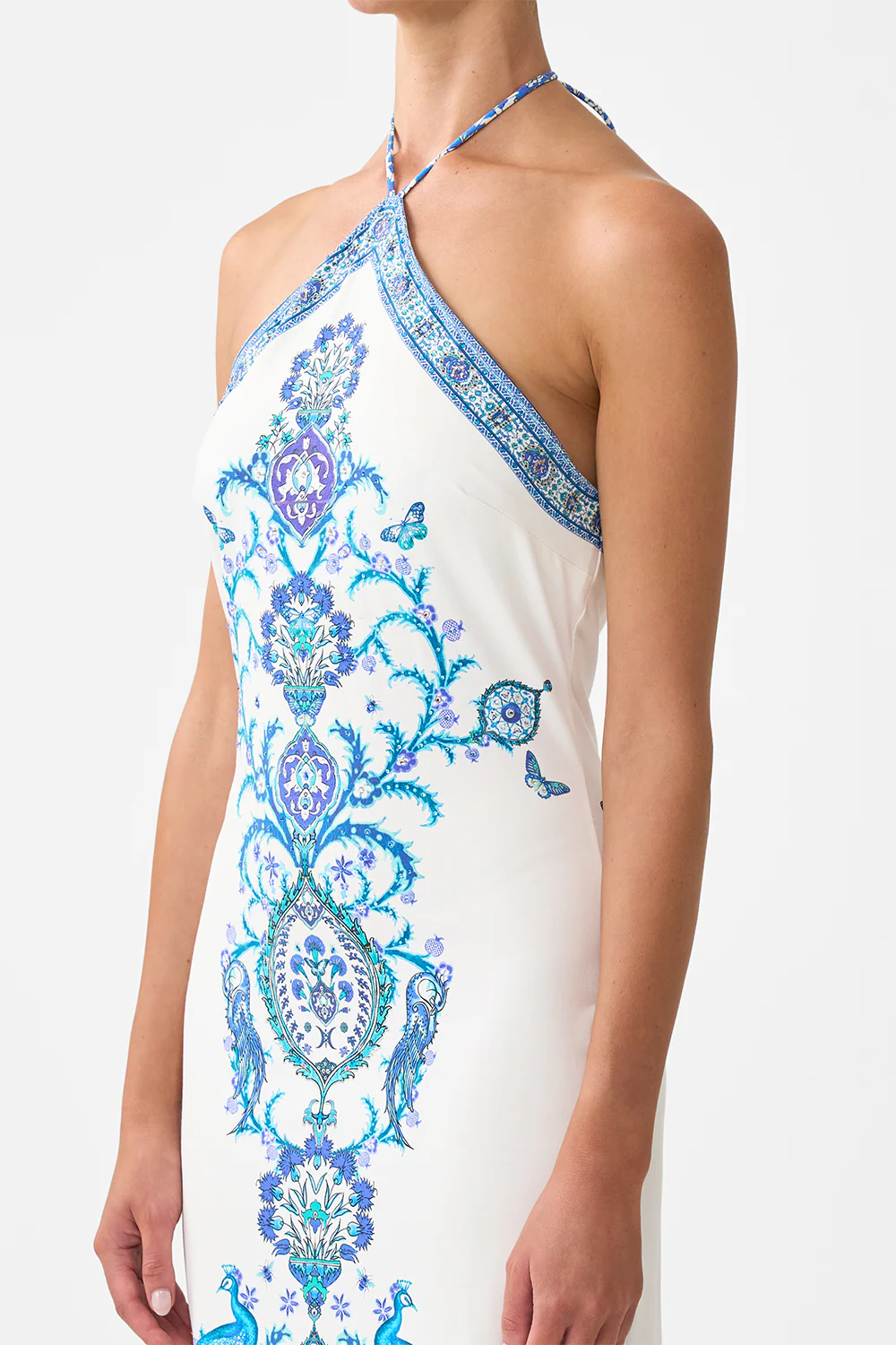 LONG JERSEY HALTER DRESS ISNIK LULLABY - Image 5