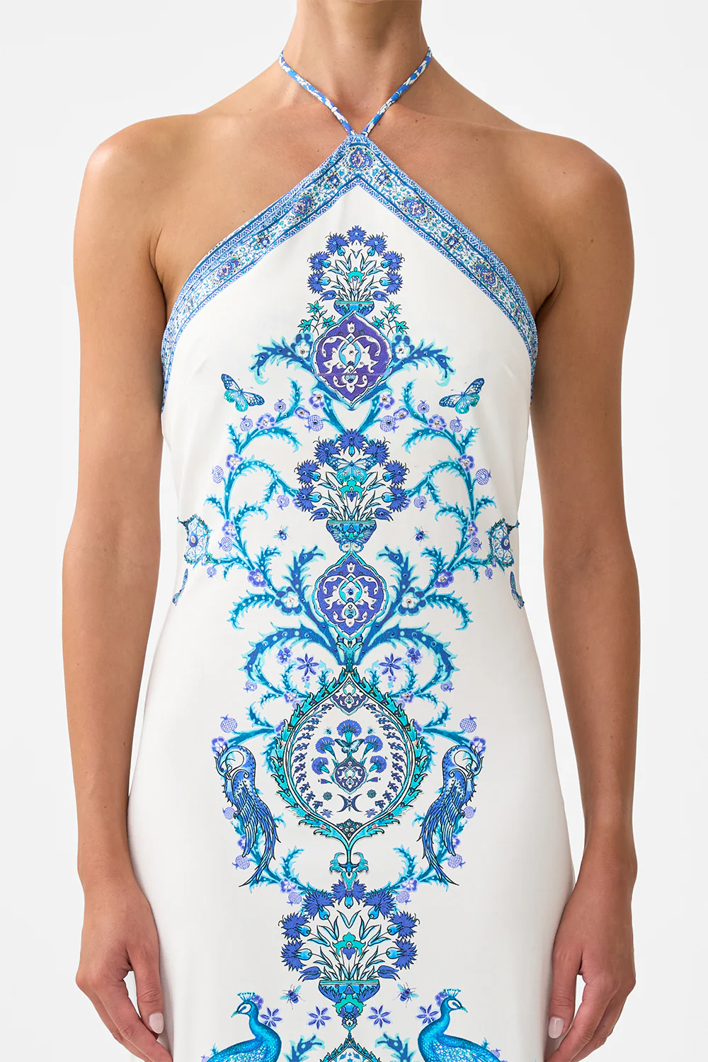 LONG JERSEY HALTER DRESS ISNIK LULLABY - Image 6