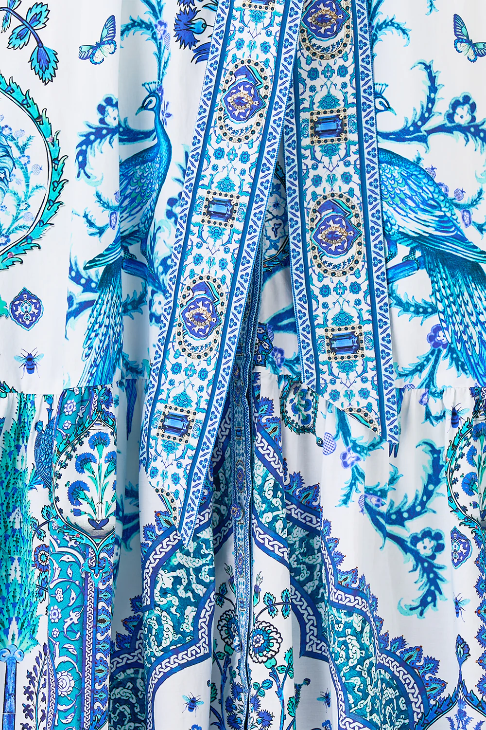 TIERED SHIRT DRESS WITH SHORT SLEEVE ISNIK LULLABY - Image 8