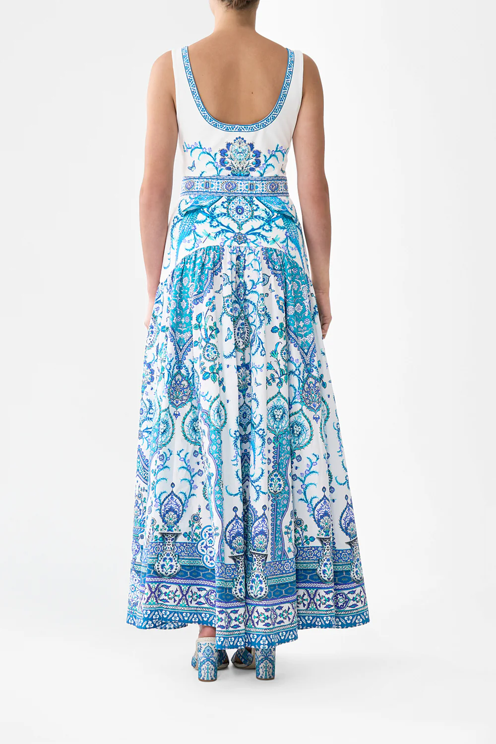 JERSEY TANK DRESS WITH CONTRAST SKIRT ISNIK LULLABY - Image 2