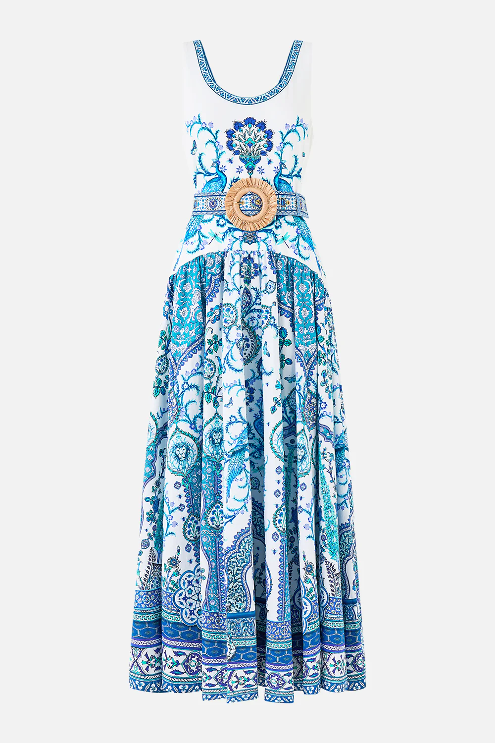 JERSEY TANK DRESS WITH CONTRAST SKIRT ISNIK LULLABY - Image 3