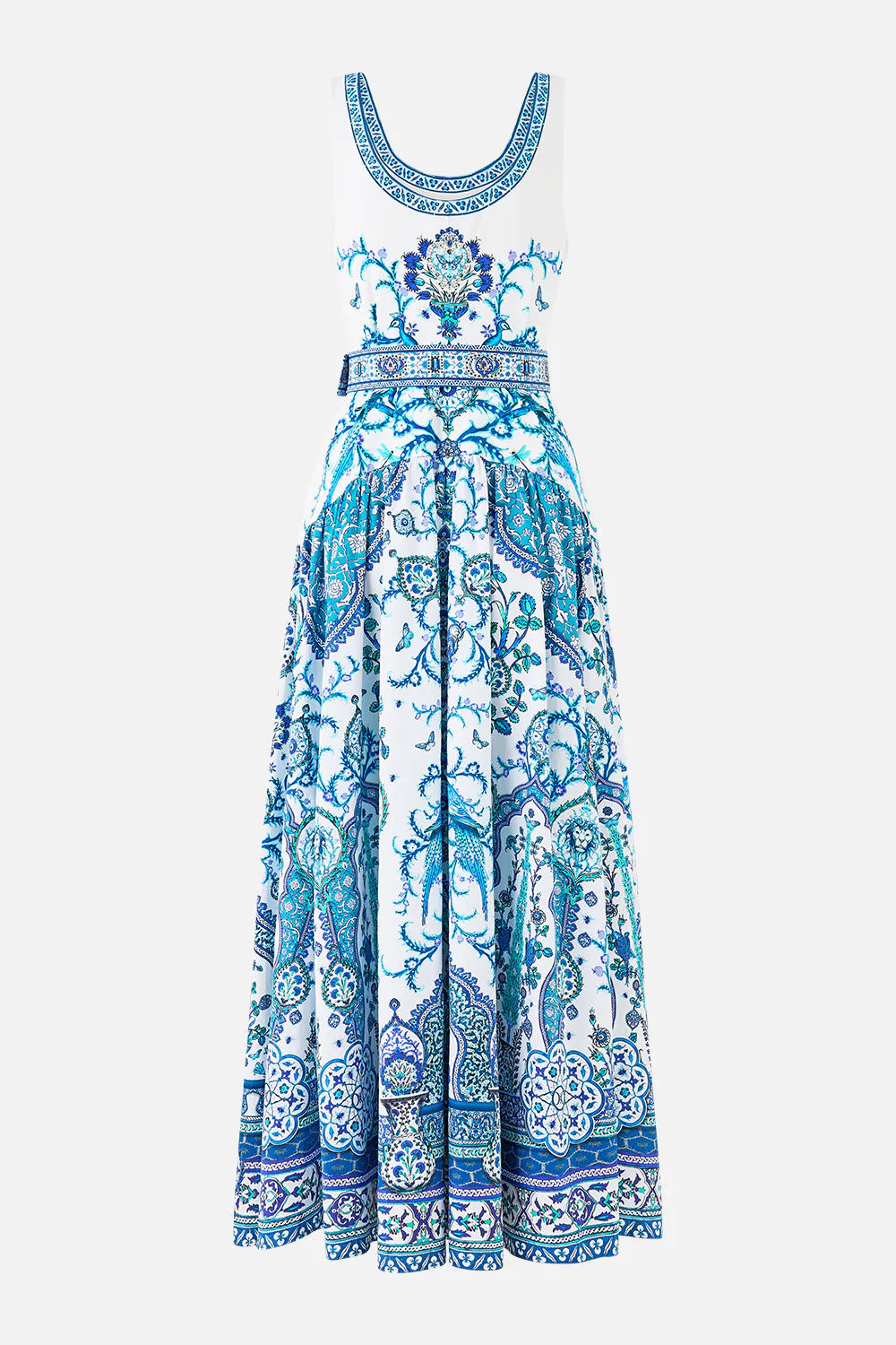 JERSEY TANK DRESS WITH CONTRAST SKIRT ISNIK LULLABY - Image 8