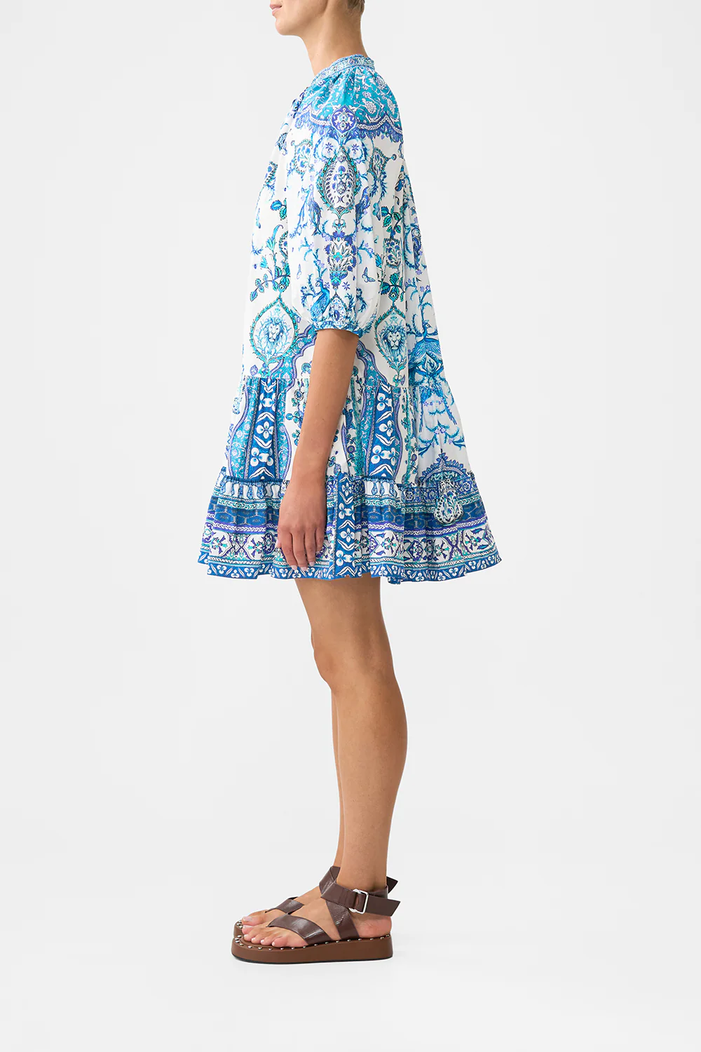 PUFF SLEEVE SHIRT DRESS ISNIK LULLABY - Image 4