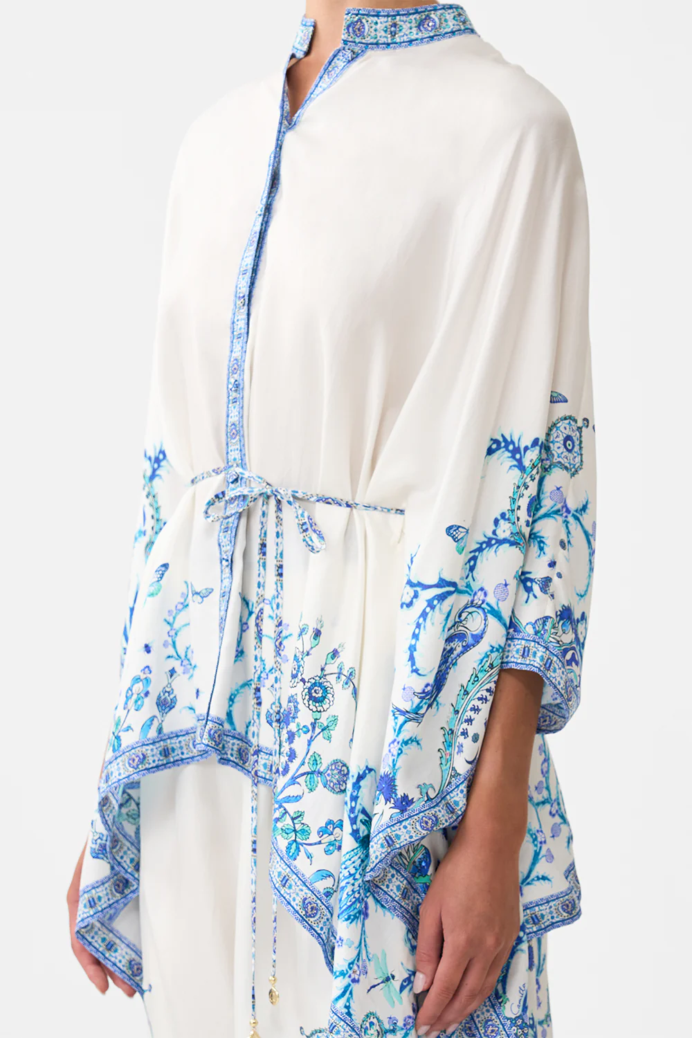 BUTTON THROUGH SCARF BLOUSE ISNIK LULLABY - Image 5