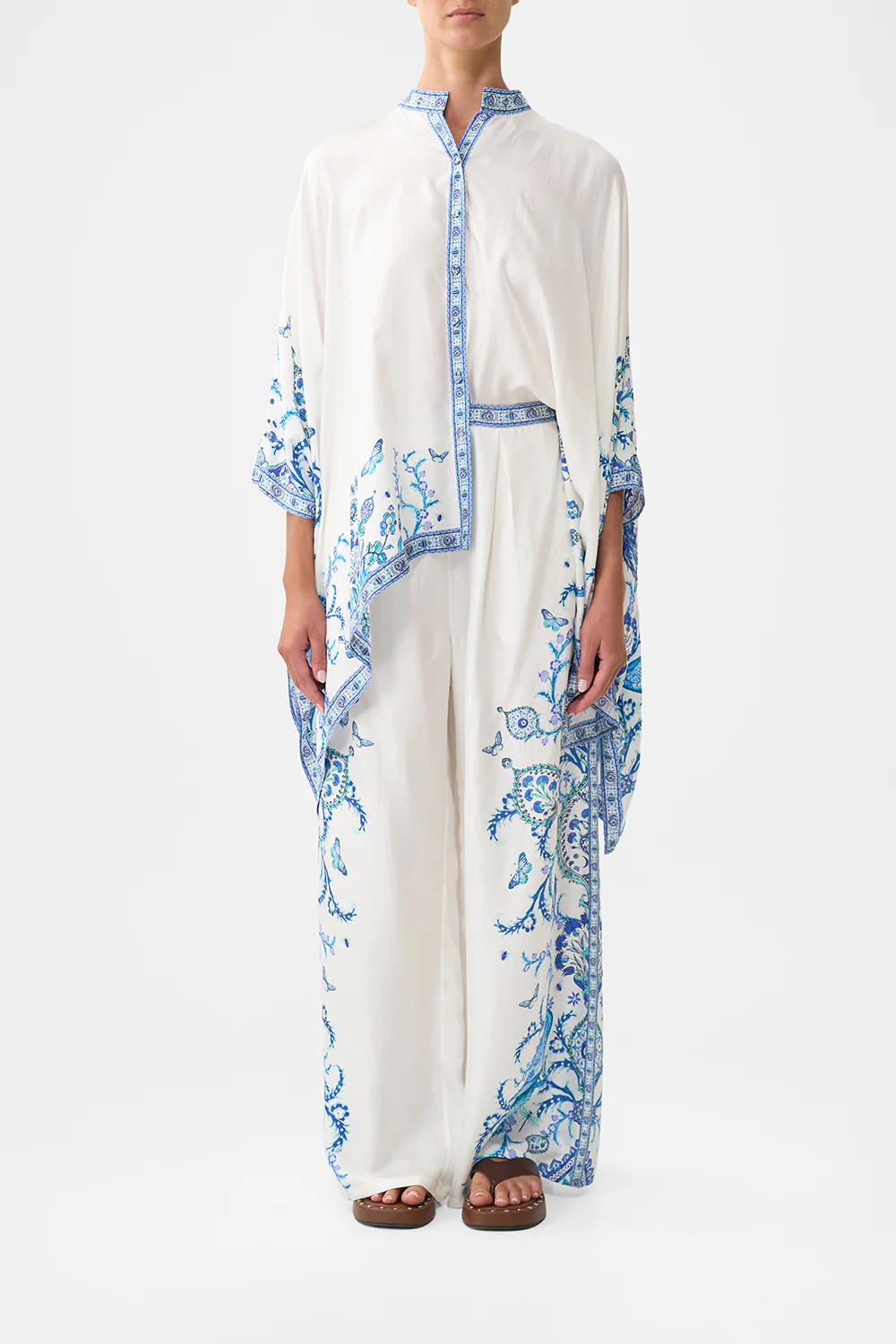 BUTTON THROUGH SCARF BLOUSE ISNIK LULLABY - Image 8