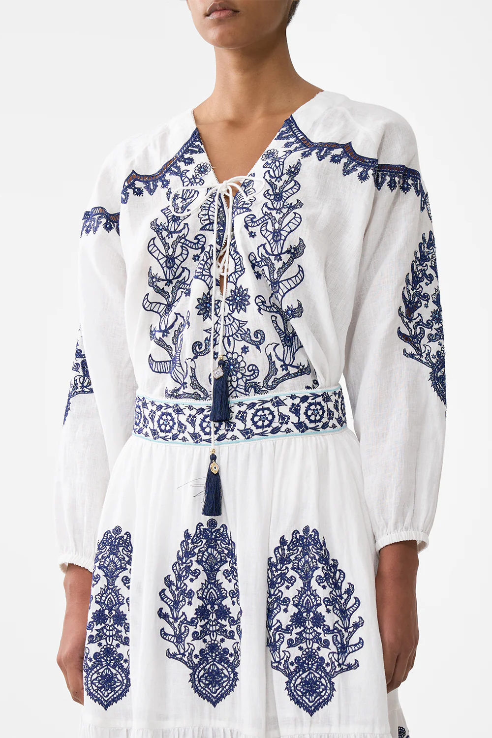 LACE UP BLOUSE ISNIK LULLABY - Image 5