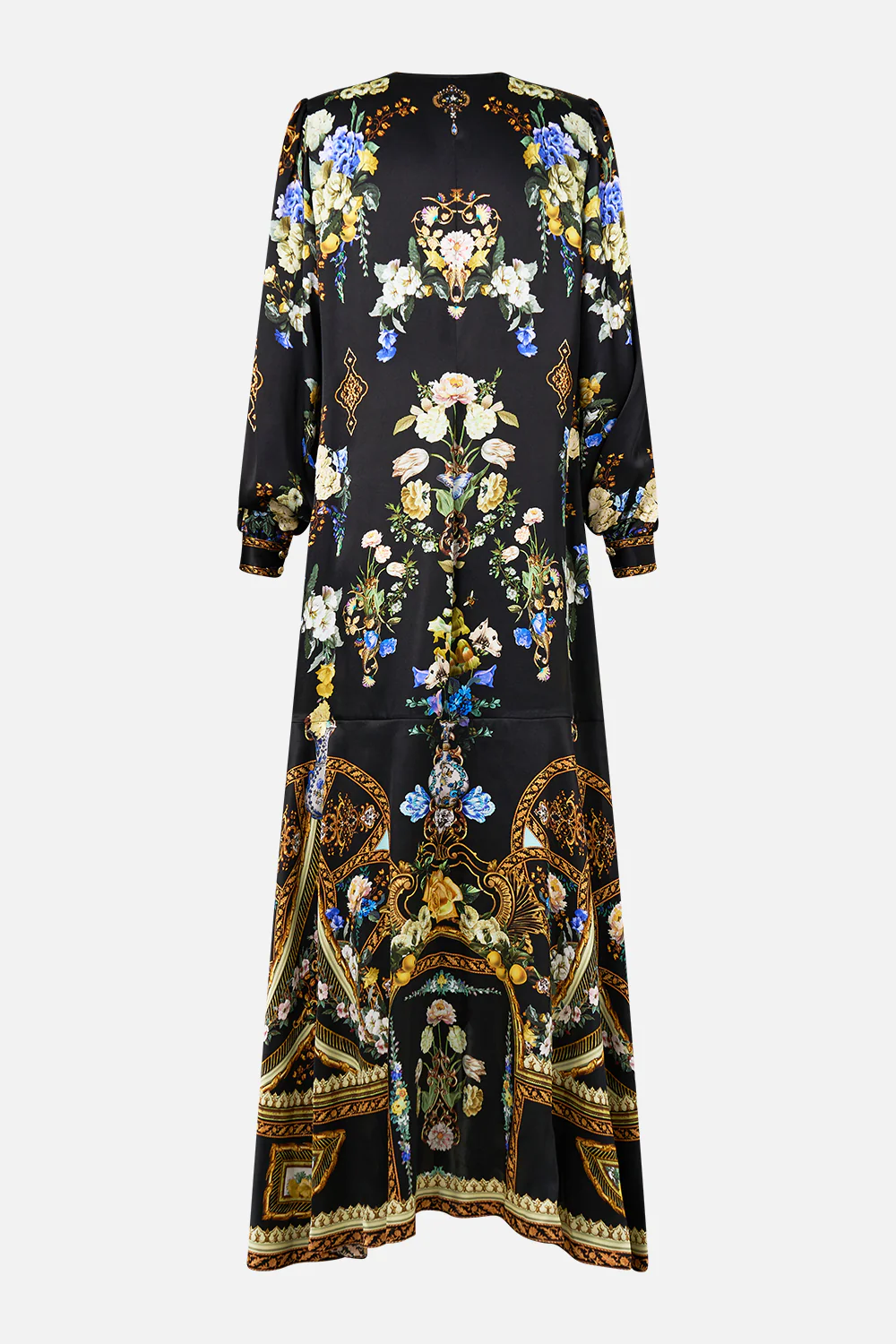 TIE WAIST LONG SLEEVE DRESS OTTOMAN ELEGANCE - Image 6