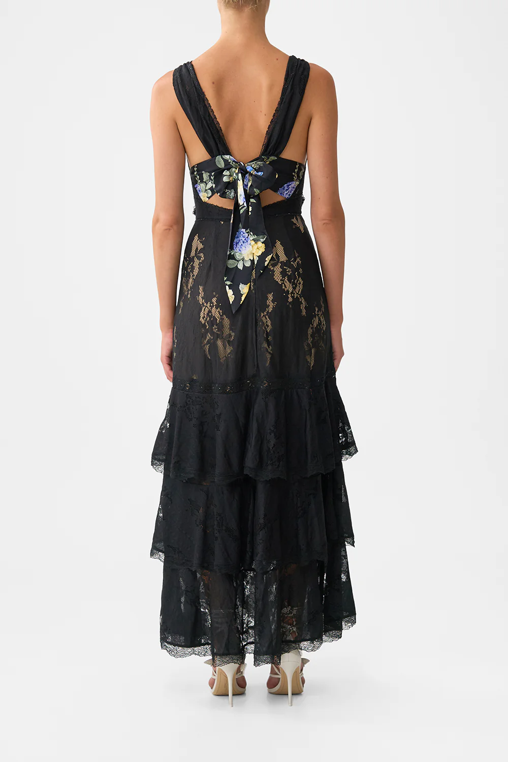 TIERED RUFFLE HEM DRESS OTTOMAN ELEGANCE - Image 2
