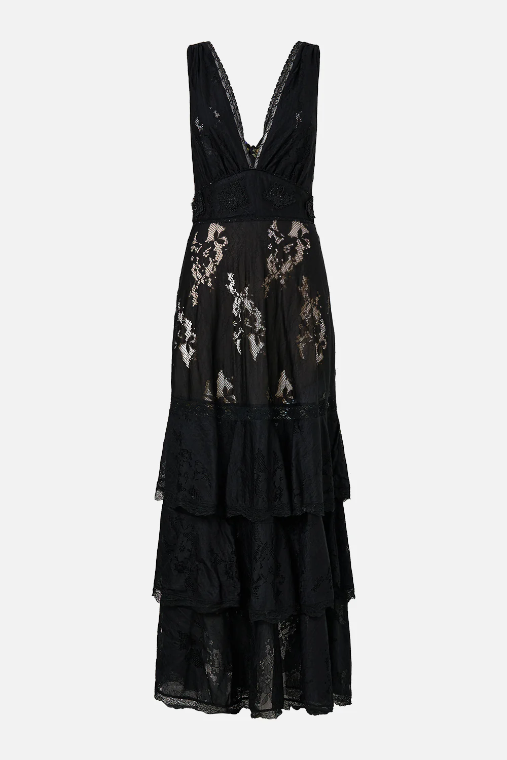 TIERED RUFFLE HEM DRESS OTTOMAN ELEGANCE - Image 3