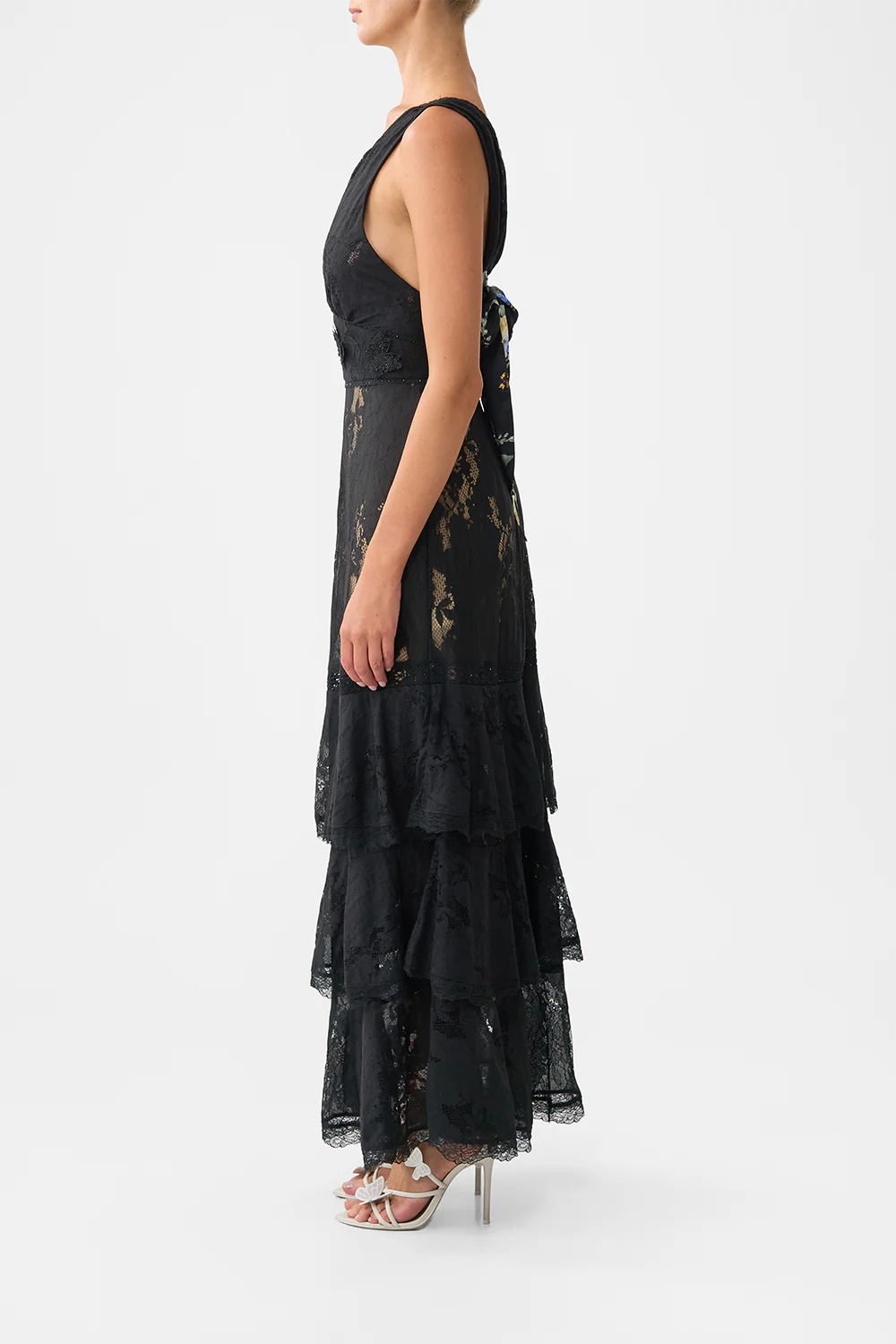 TIERED RUFFLE HEM DRESS OTTOMAN ELEGANCE - Image 4