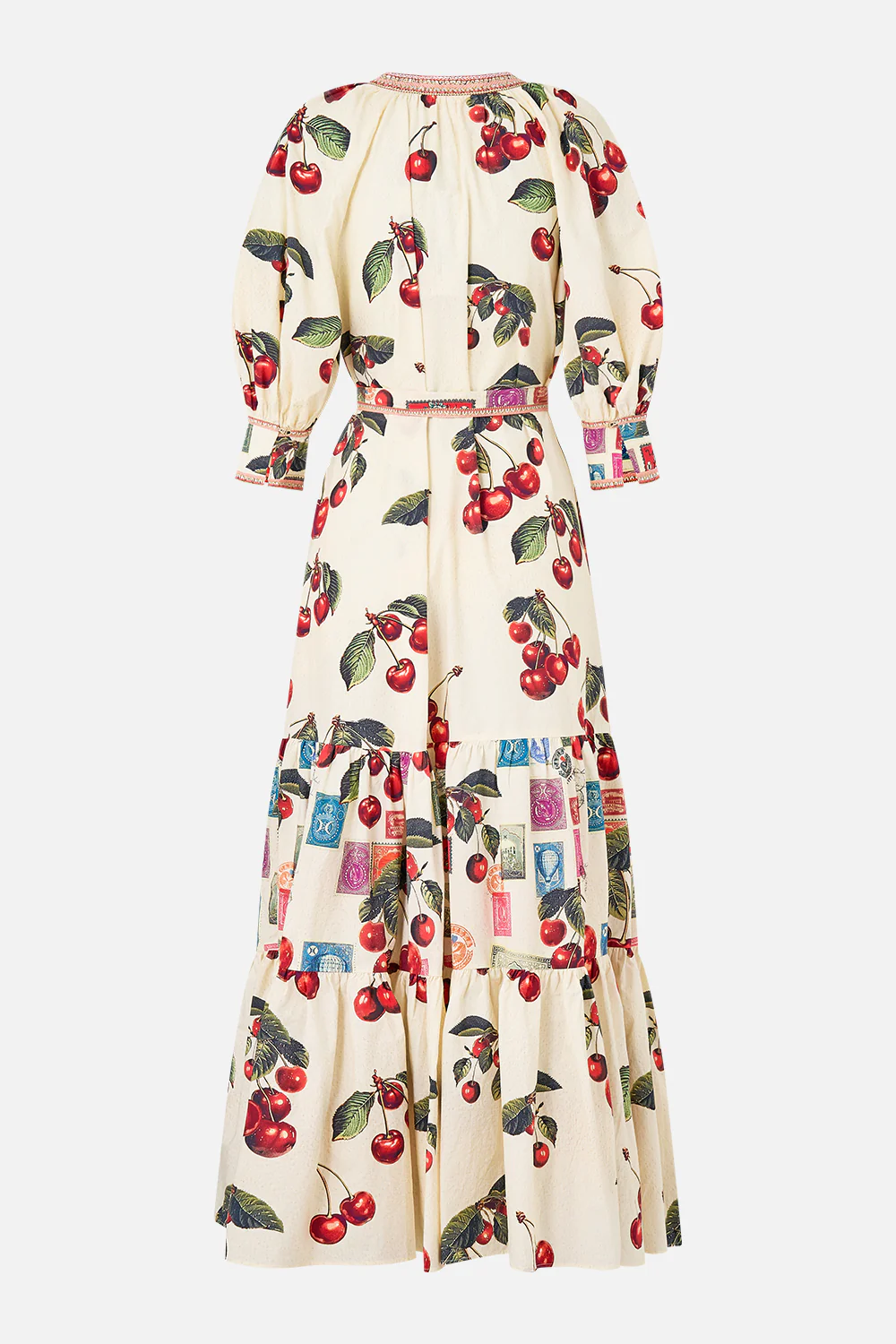 TIERED SHIRT DRESS WITH SHORT SLEEVE NOTES FROM THE ROAD - Image 6