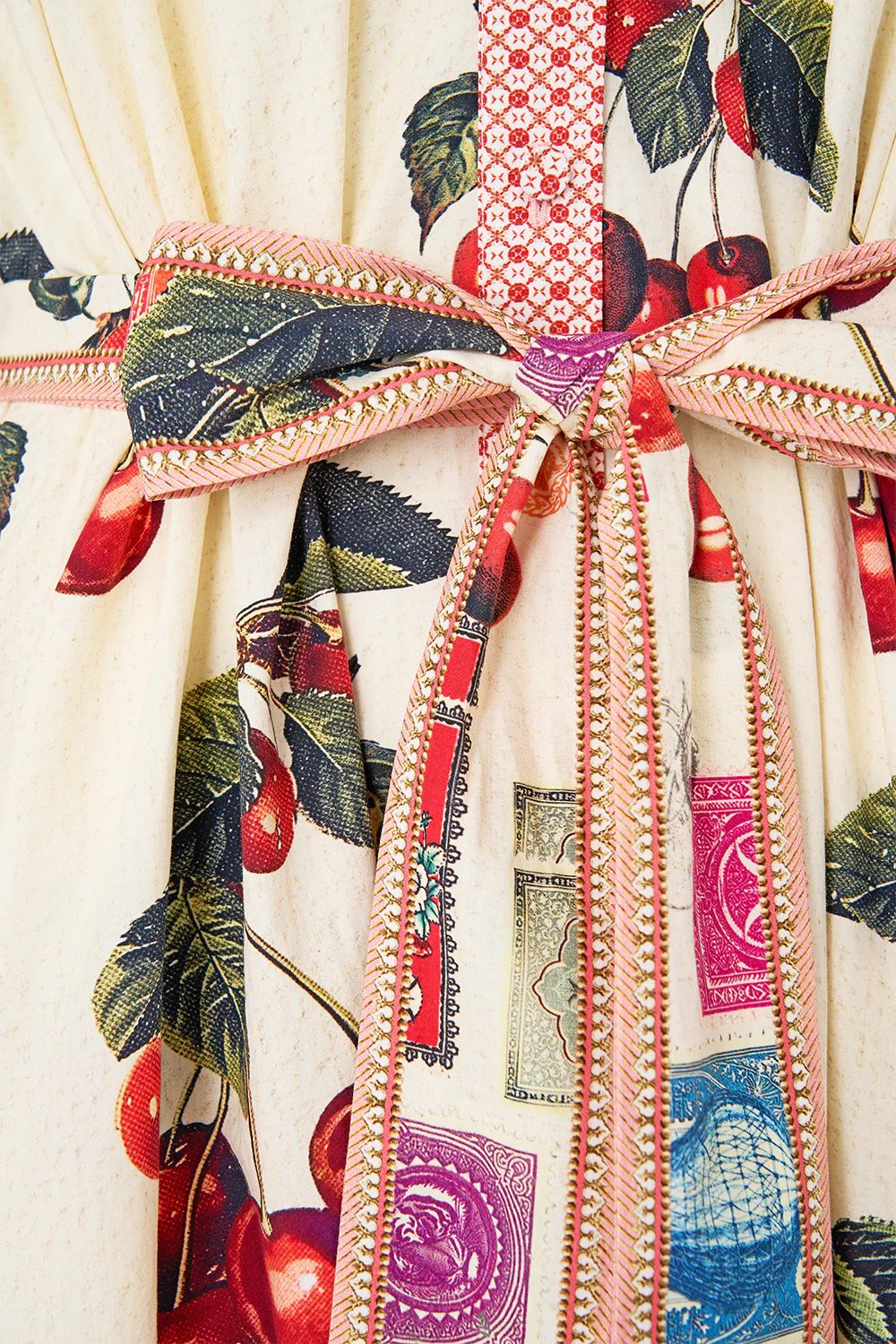 TIERED SHIRT DRESS WITH SHORT SLEEVE NOTES FROM THE ROAD - Image 7