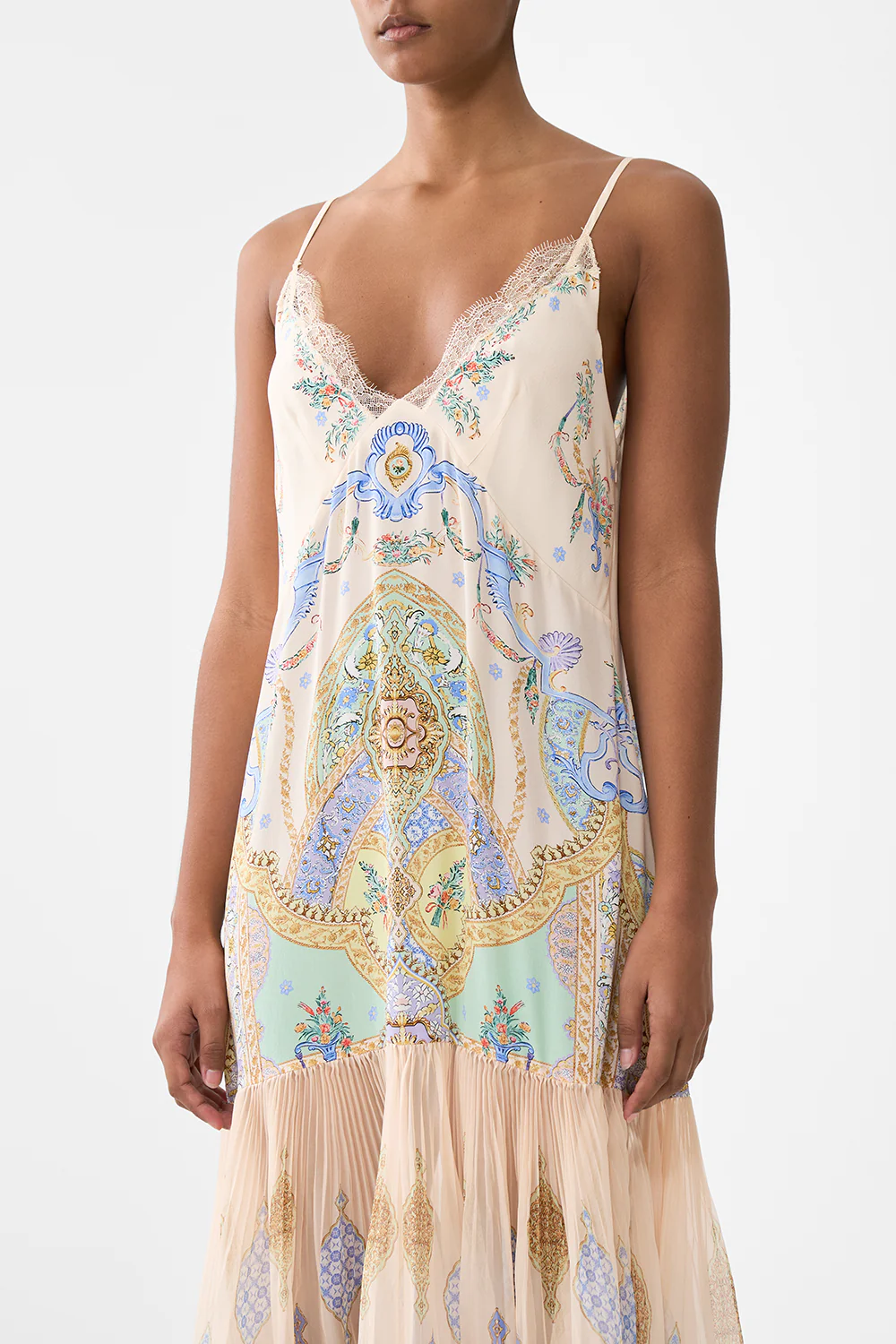 MINIMAL SLIP WITH PLEATED CHIFFON SKIRT EAST OF ISTANBUL - Image 5