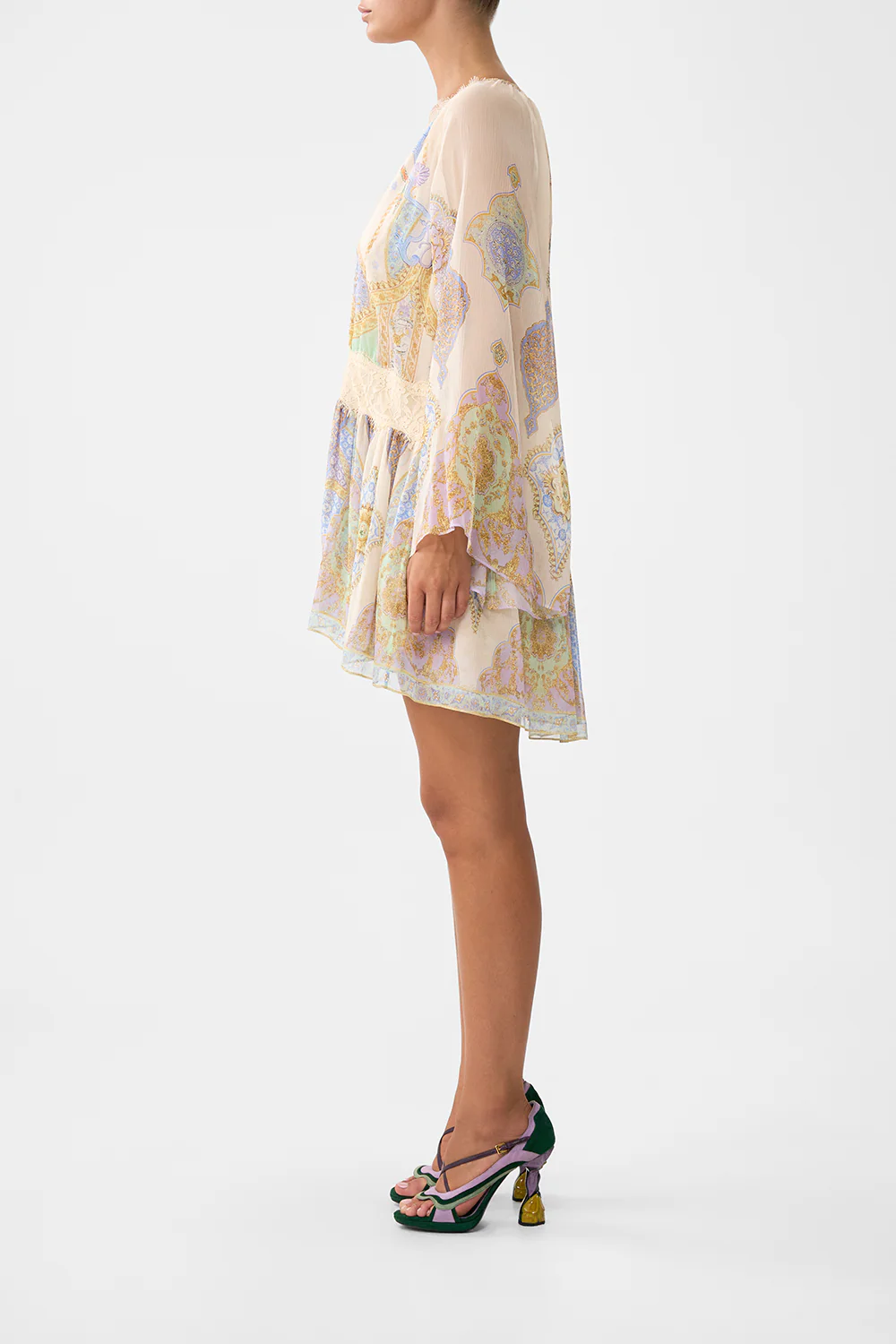 RELAXED SHORT DRESS WITH DROPPED WAIST EAST OF ISTANBUL - Image 4