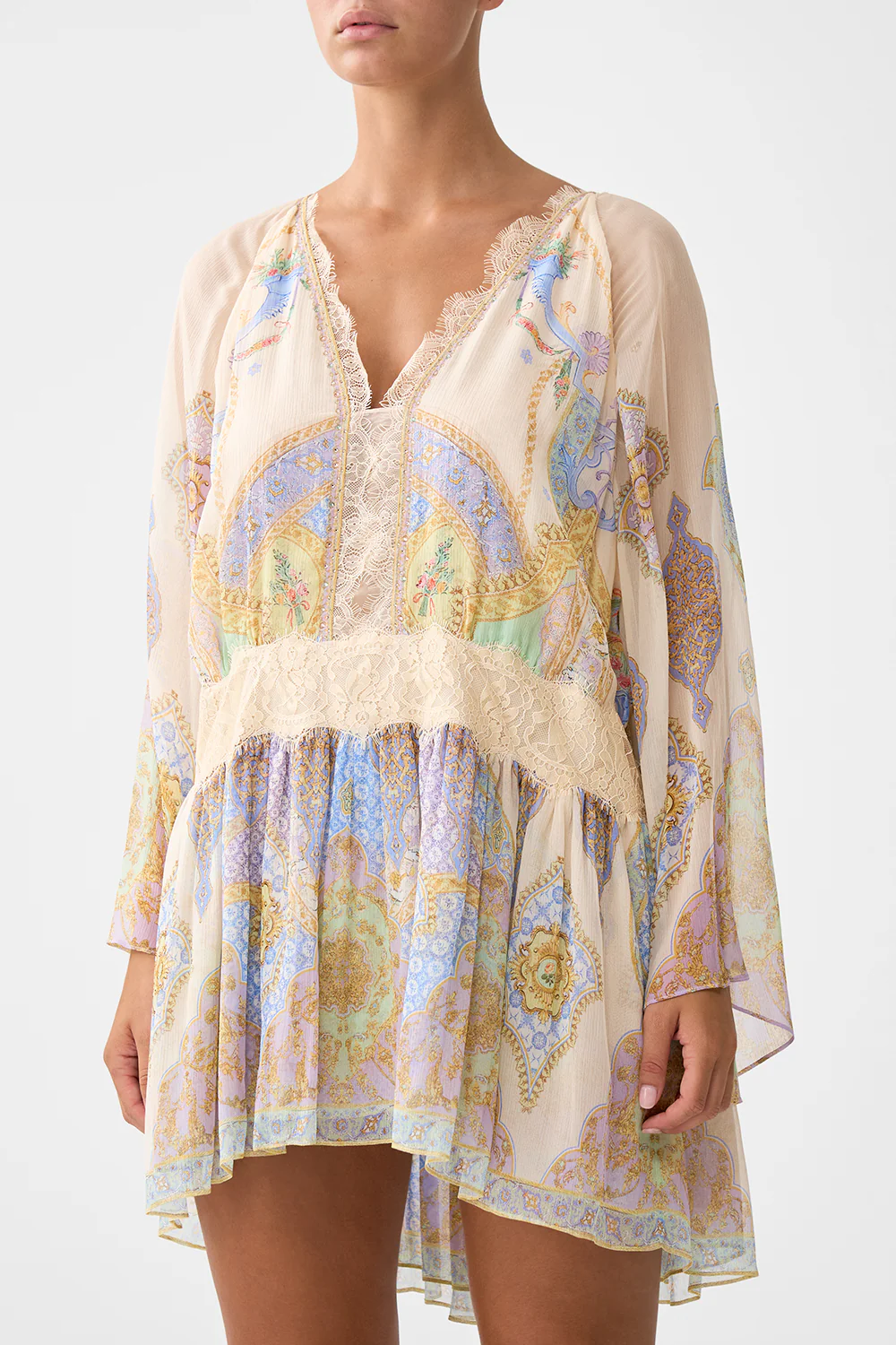 RELAXED SHORT DRESS WITH DROPPED WAIST EAST OF ISTANBUL - Image 5