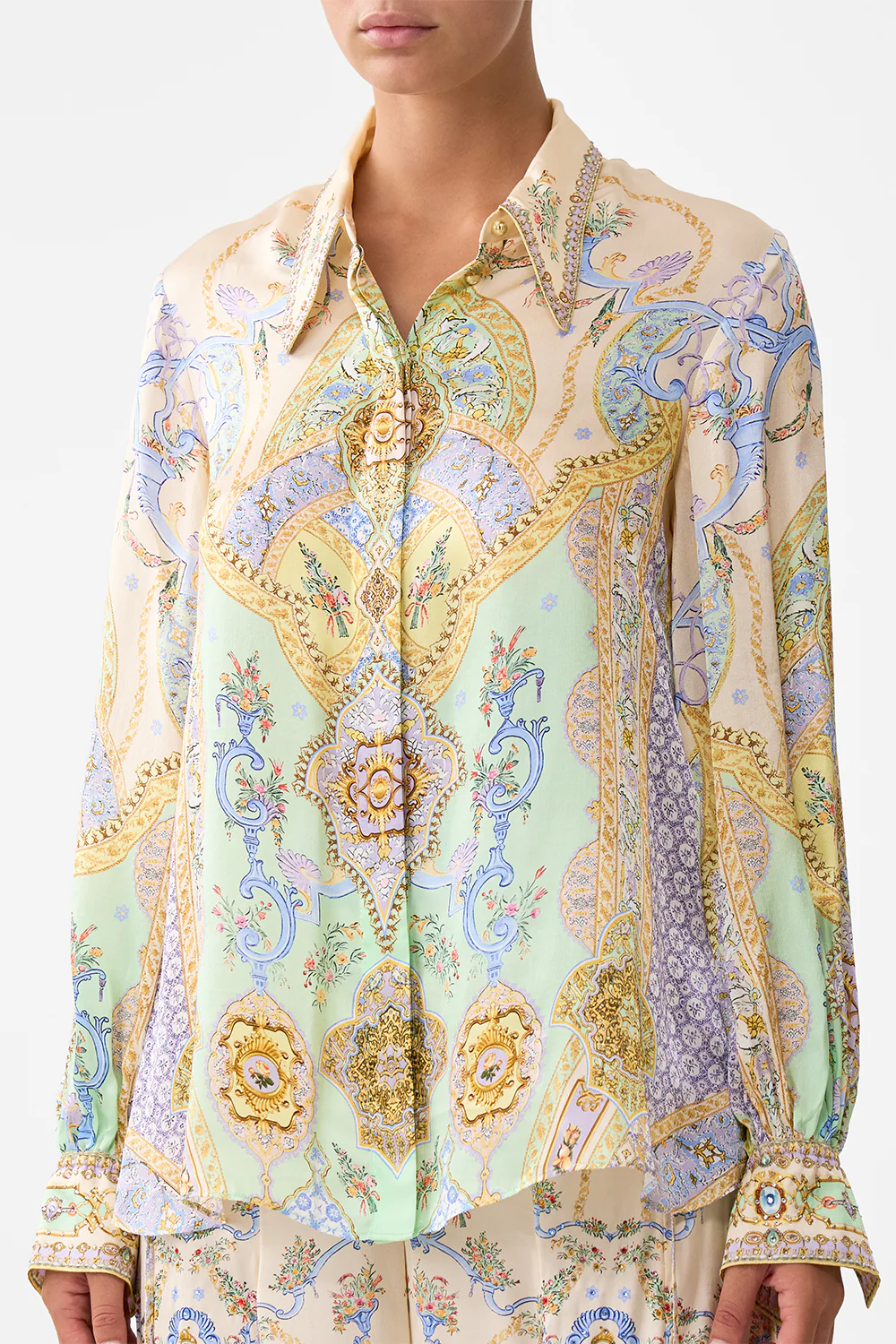 CURVED COLLAR BLOUSE EAST OF ISTANBUL - Image 5