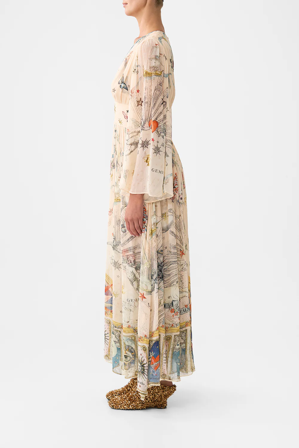 HARDWARE DETAIL LONG SLEEVE DRESS HOUSE OF HOROSCOPES - Image 4