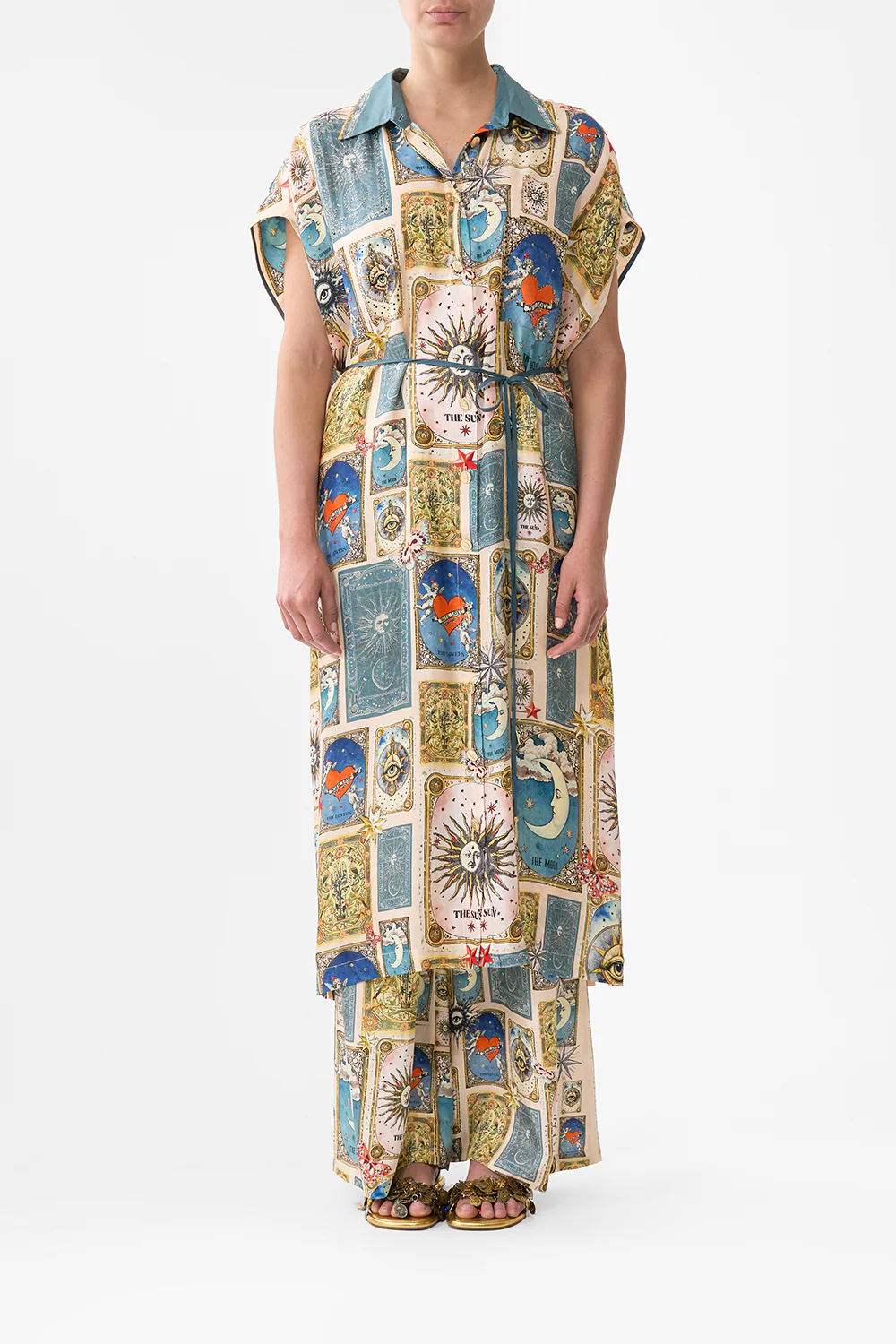 SLEEVELESS SHIRTDRESS MY LUCKY STARS