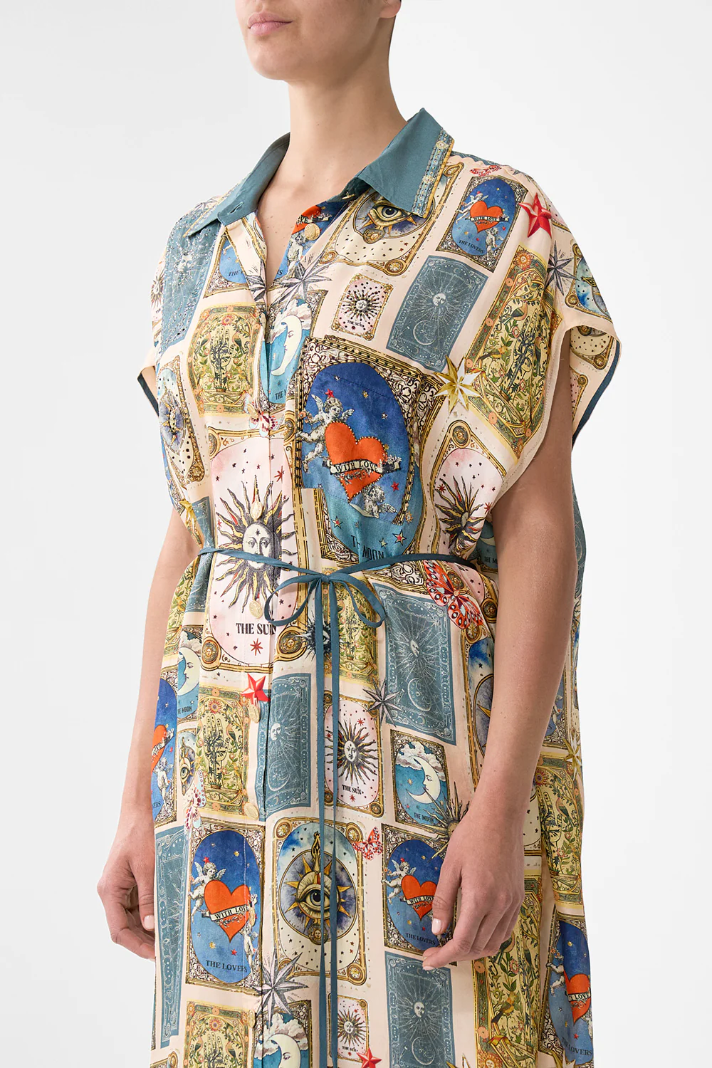 SLEEVELESS SHIRTDRESS MY LUCKY STARS - Image 5