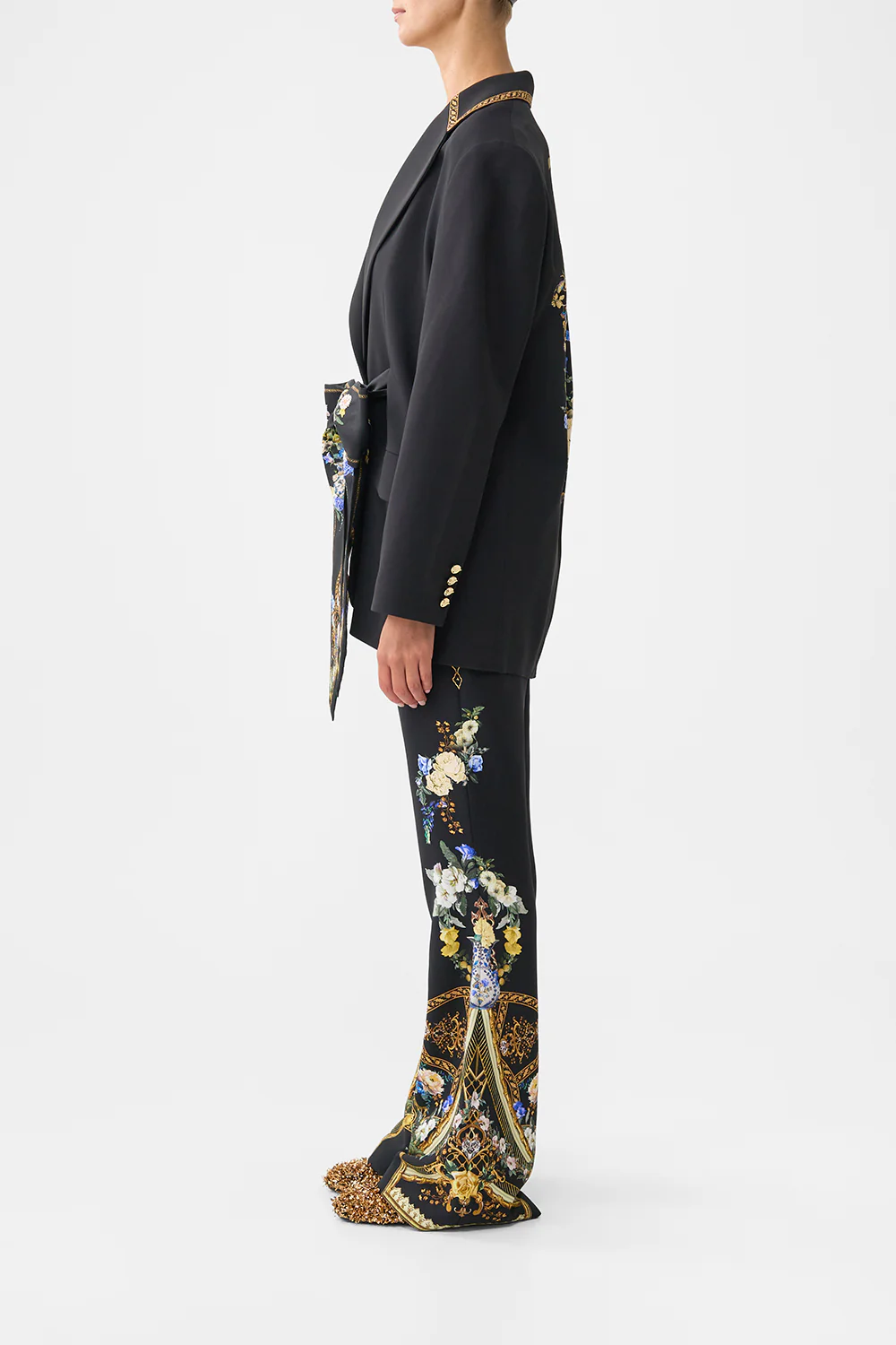 BOYFRIEND JACKET WITH BOW DETAIL OTTOMAN ELEGANCE - Image 4