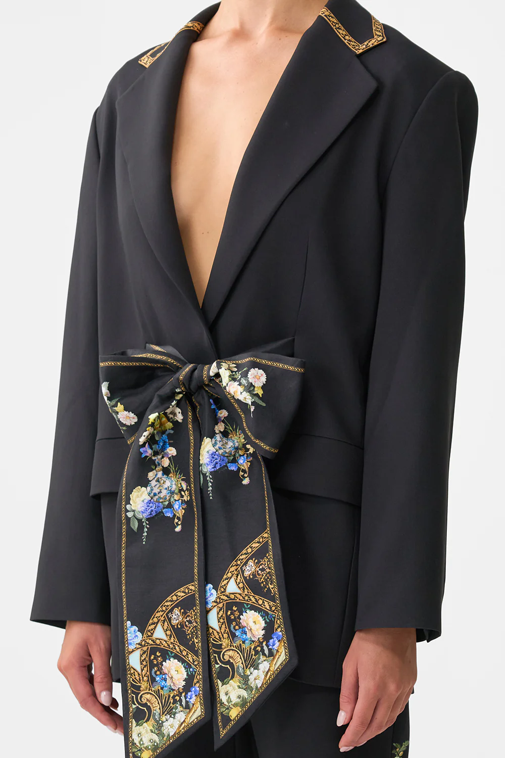 BOYFRIEND JACKET WITH BOW DETAIL OTTOMAN ELEGANCE - Image 5