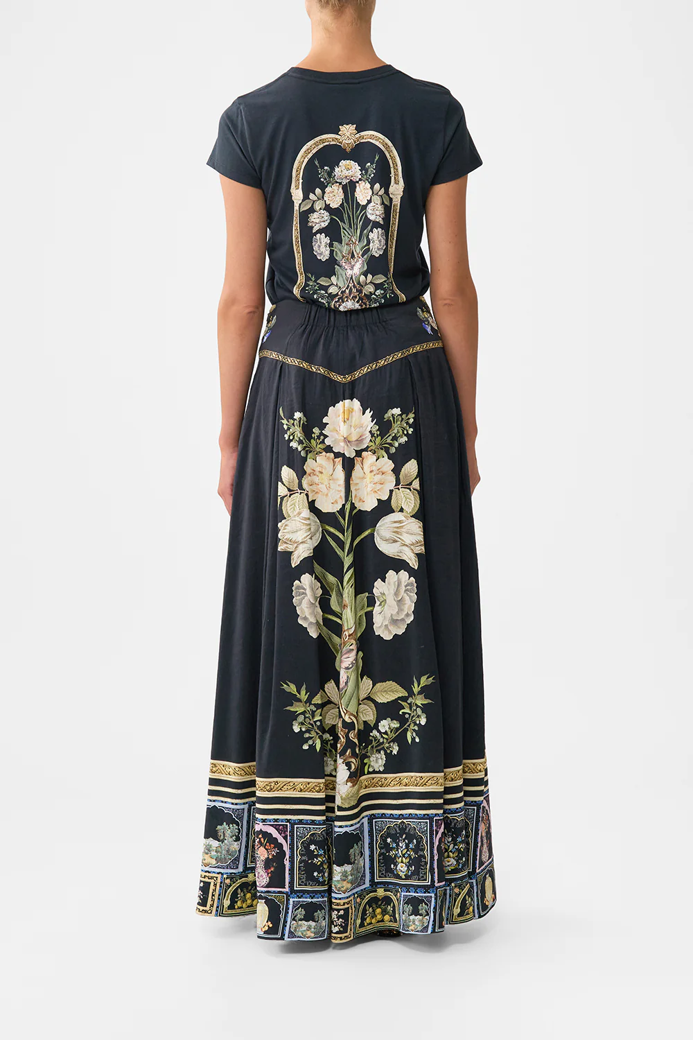 CORSET WAIST MAXI SKIRT OTTOMAN ELEGANCE - Image 2
