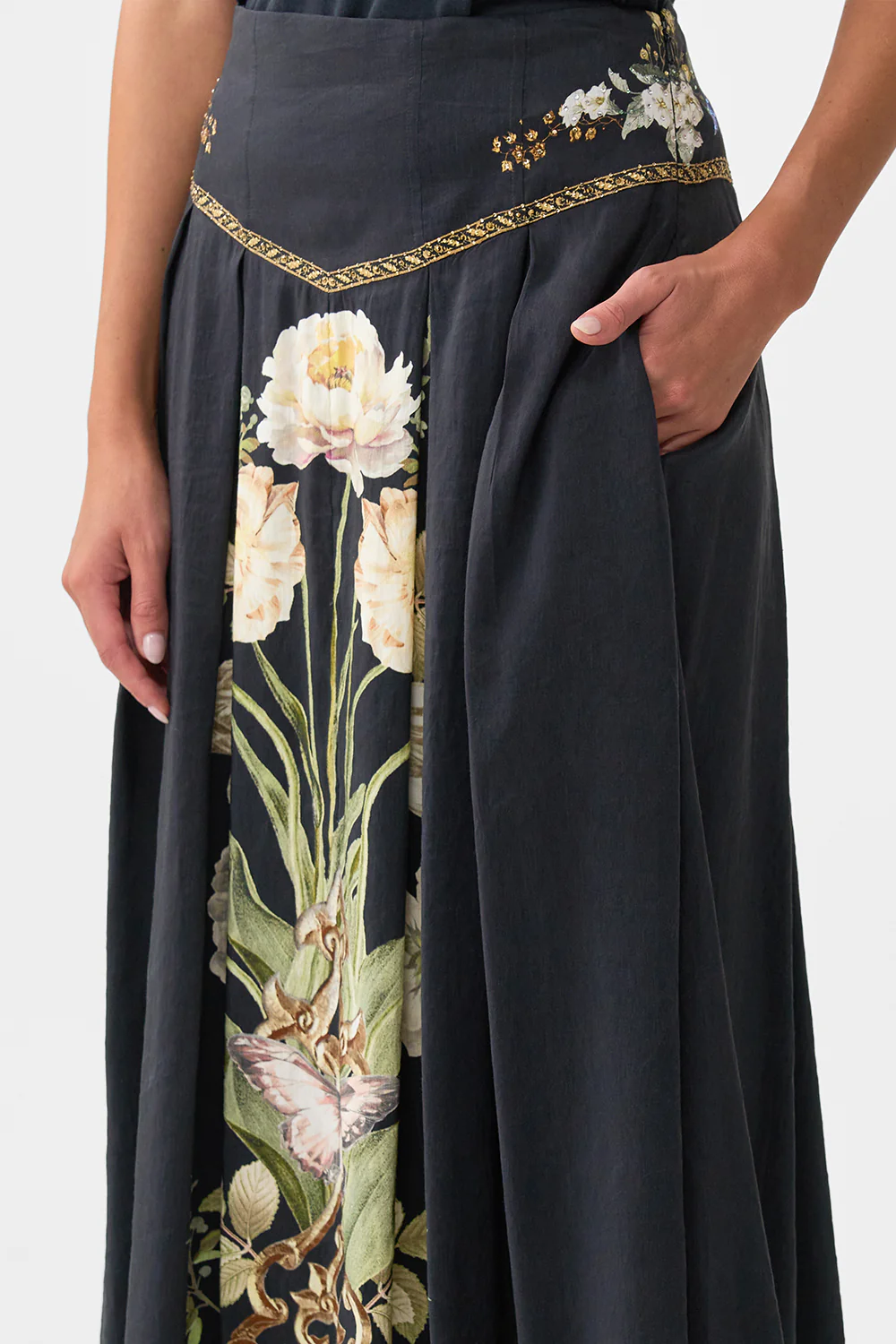 CORSET WAIST MAXI SKIRT OTTOMAN ELEGANCE - Image 5