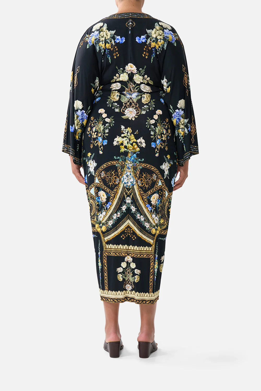 LONG SPLIT FRONT TWIST DRESS OTTOMAN ELEGANCE - Image 10