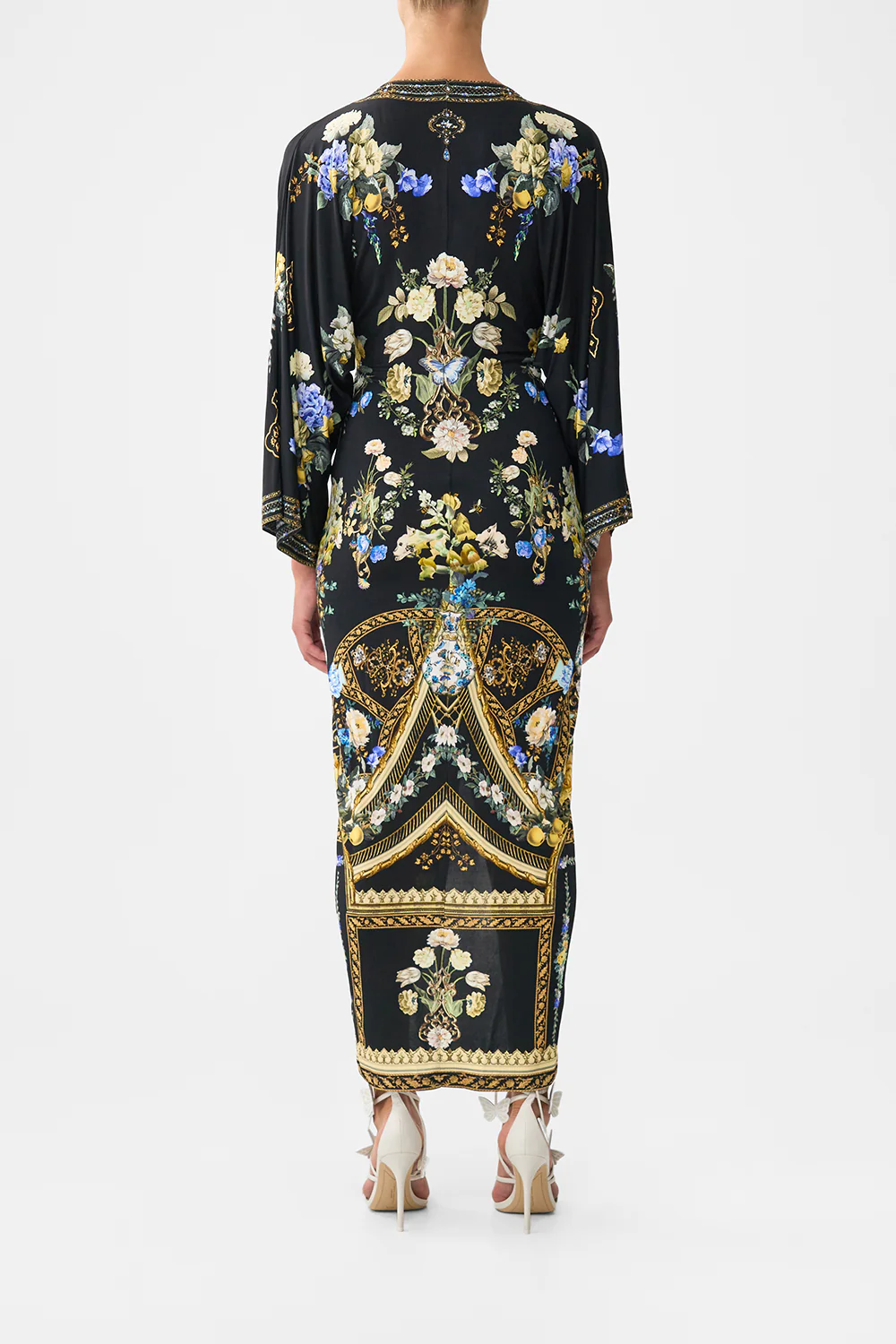 LONG SPLIT FRONT TWIST DRESS OTTOMAN ELEGANCE - Image 2