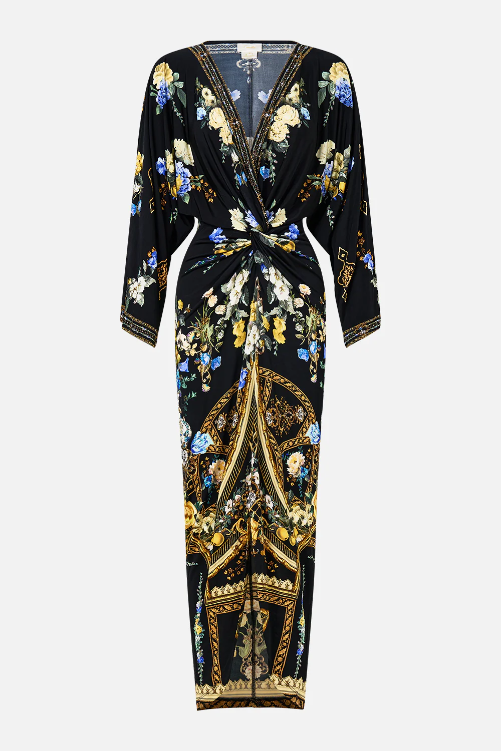 LONG SPLIT FRONT TWIST DRESS OTTOMAN ELEGANCE - Image 3